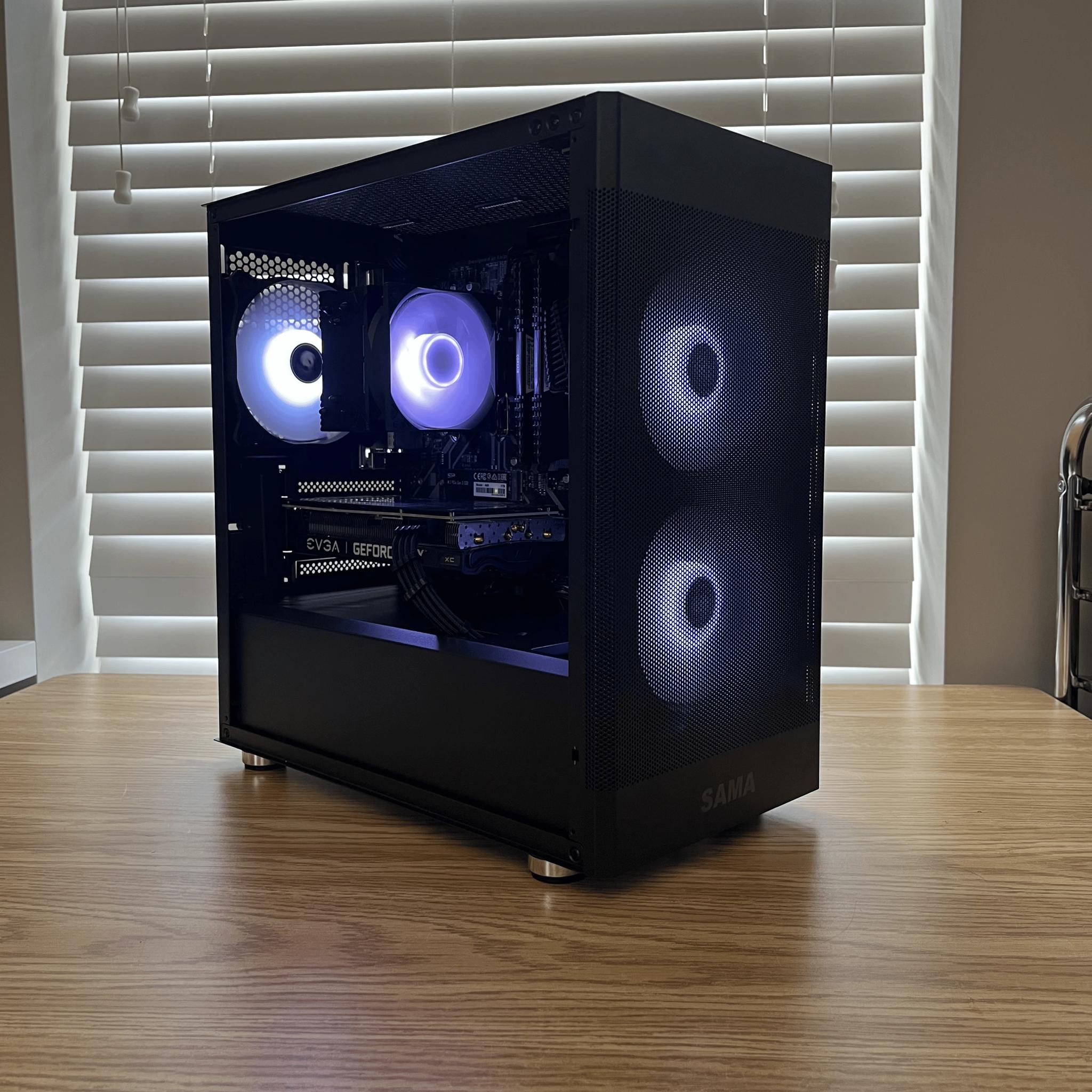 🔥⚫Black RGB Gaming PC | Ryzen 5 3600 | RTX 3060Ti | 32GB DDR4 | WiFi & BT ⚫🔥