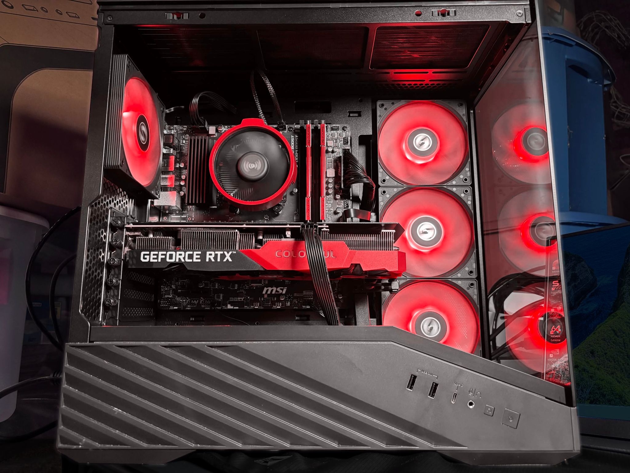 ARES V0 🔴⚫ | Ryzen 5500 | 3060 Ti | 1 TB NVME | 2 TB Sata SSD | 16 GB DDR4