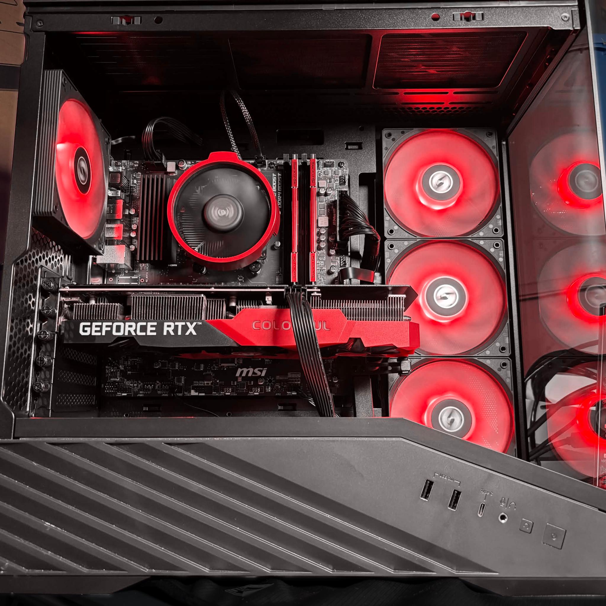 ARES V0 🔴⚫ | Ryzen 5500 | 3060 Ti | 1 TB NVME | 2 TB Sata SSD | 16 GB DDR4