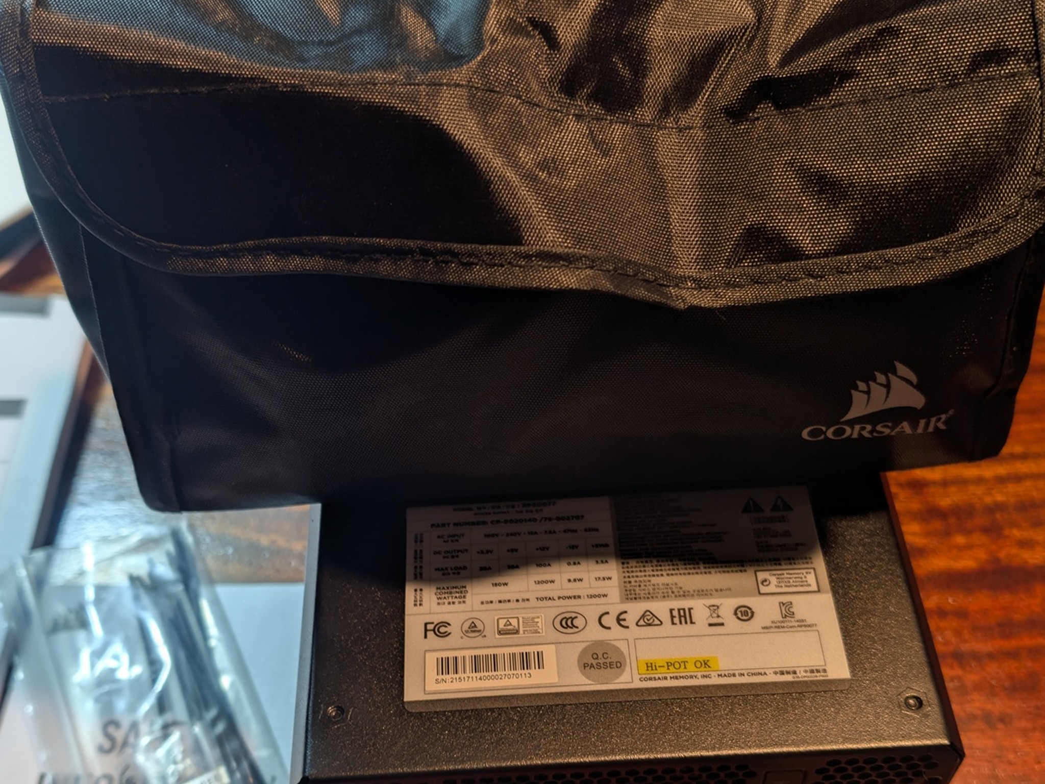 Corsair HX1200 Platinum PSU