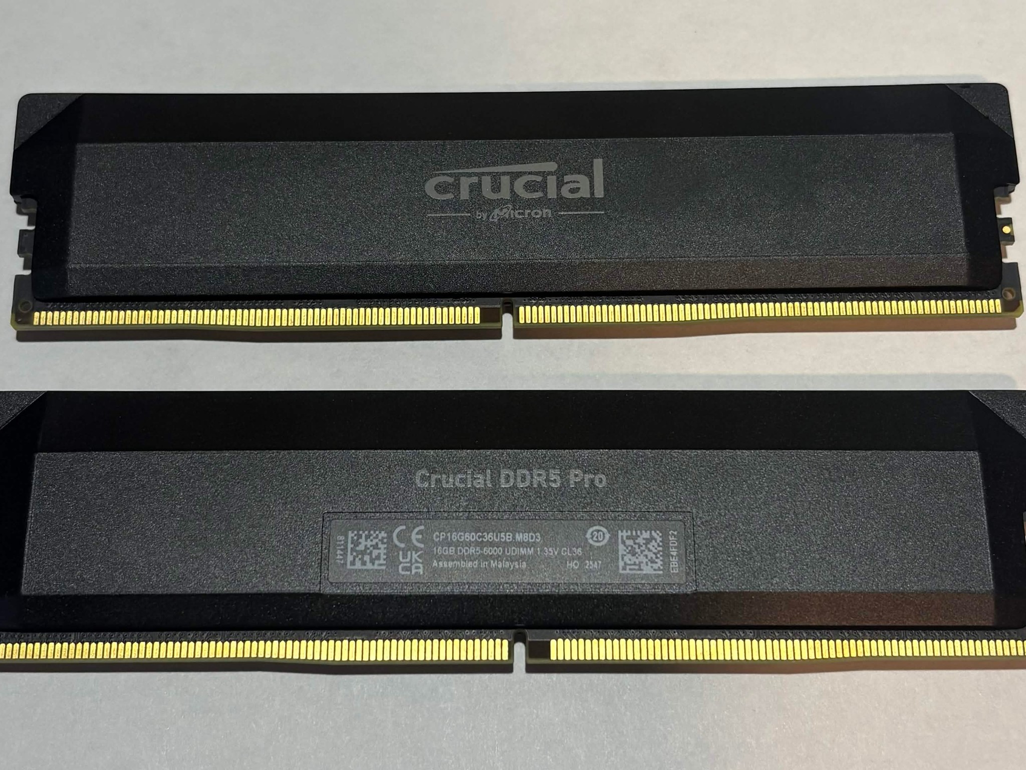 Crucial Pro Overclocking 32GB (2x16GB) DDR5-6000 CL36 Desktop Memory Kit | EXPO/XMP