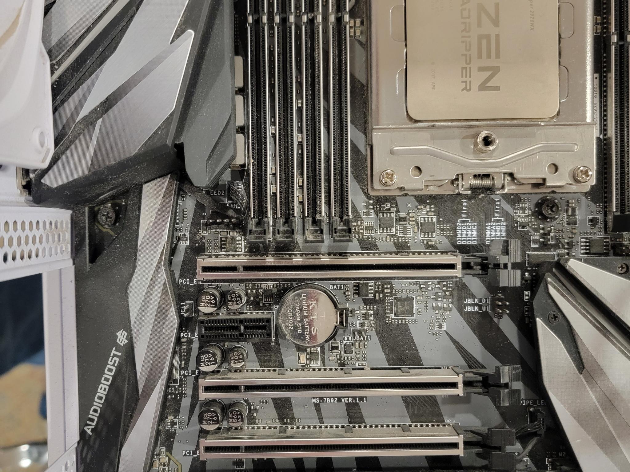MSI x399 Creation w/2970WX Threadripper And Cooler