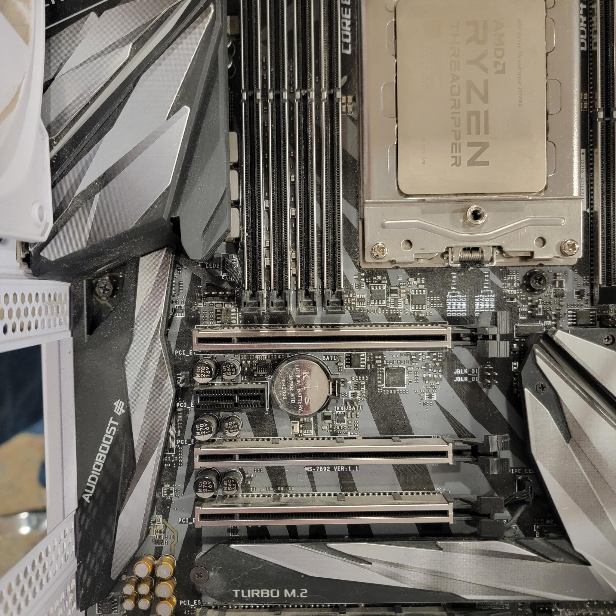 MSI x399 Creation w/2970WX Threadripper And Cooler