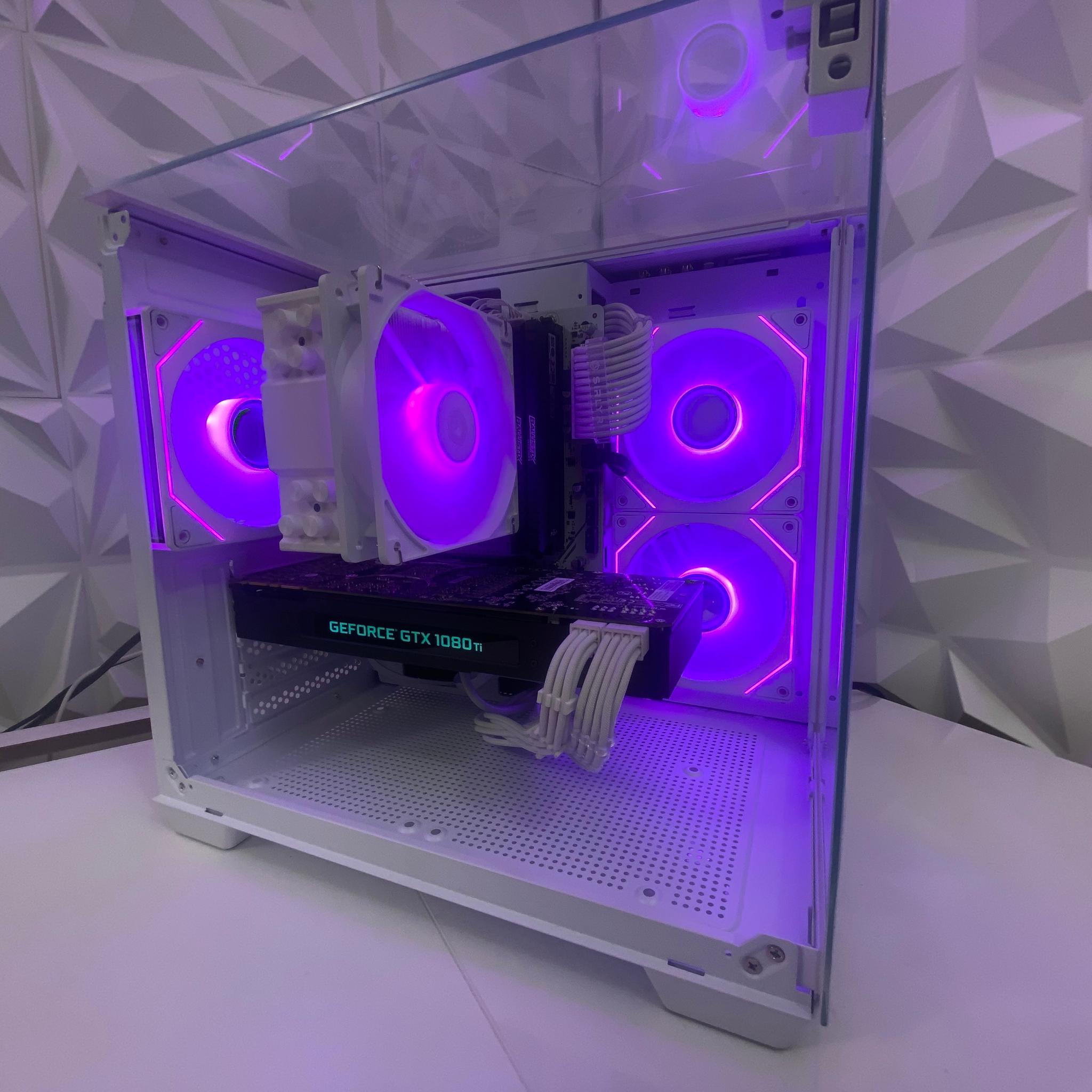 🎅🎅 White Elite Build – Ryzen 5 3600 + GTX 1080 Ti 11GB | 1080p/1440p High FPS Ready