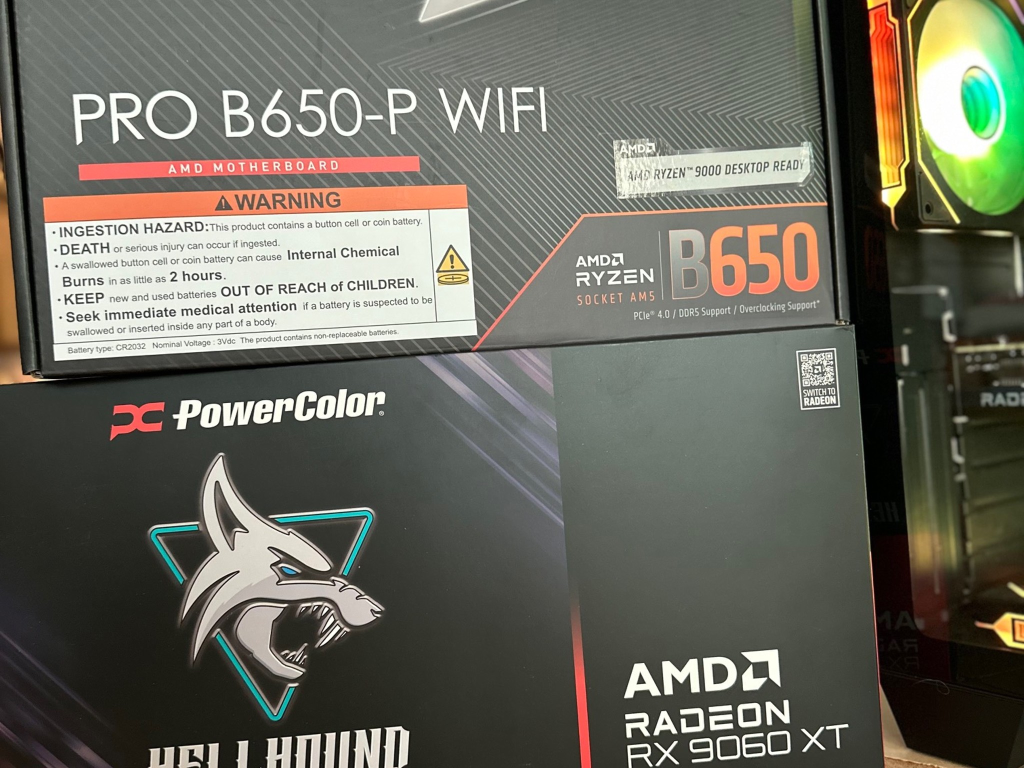 Ryzen 5 7600X / RX 9060XT 16GB, 500GB & 1TB M.2 SSD, Mid-Tower Gaming PC