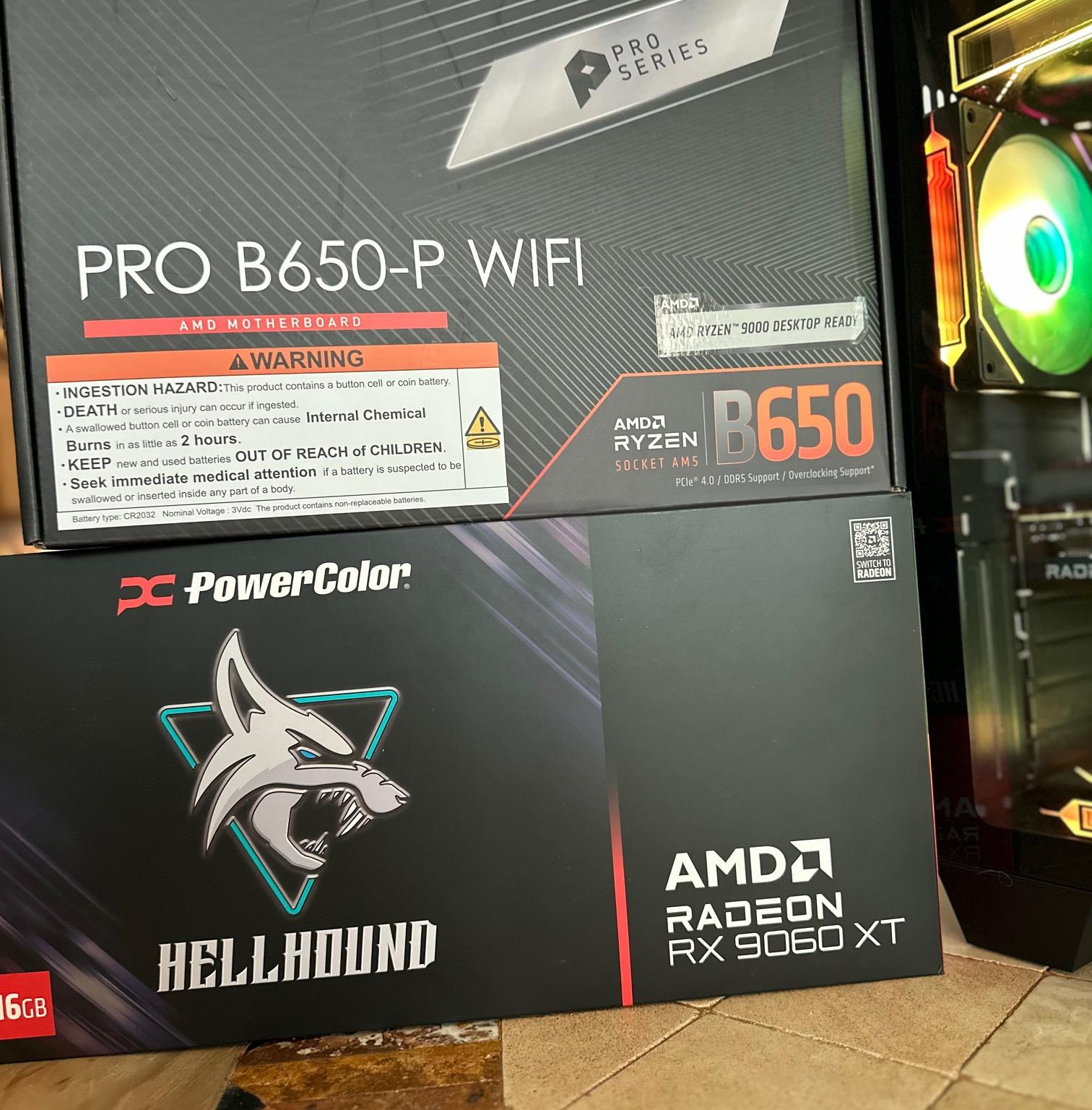 Ryzen 5 7600X / RX 9060XT 16GB, 500GB & 1TB M.2 SSD, Mid-Tower Gaming PC