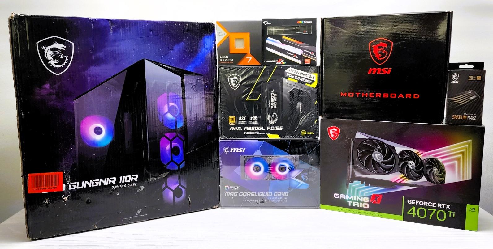 ALL MSI 1440P/4K Gaming System - 7800X3D - 4070 TI