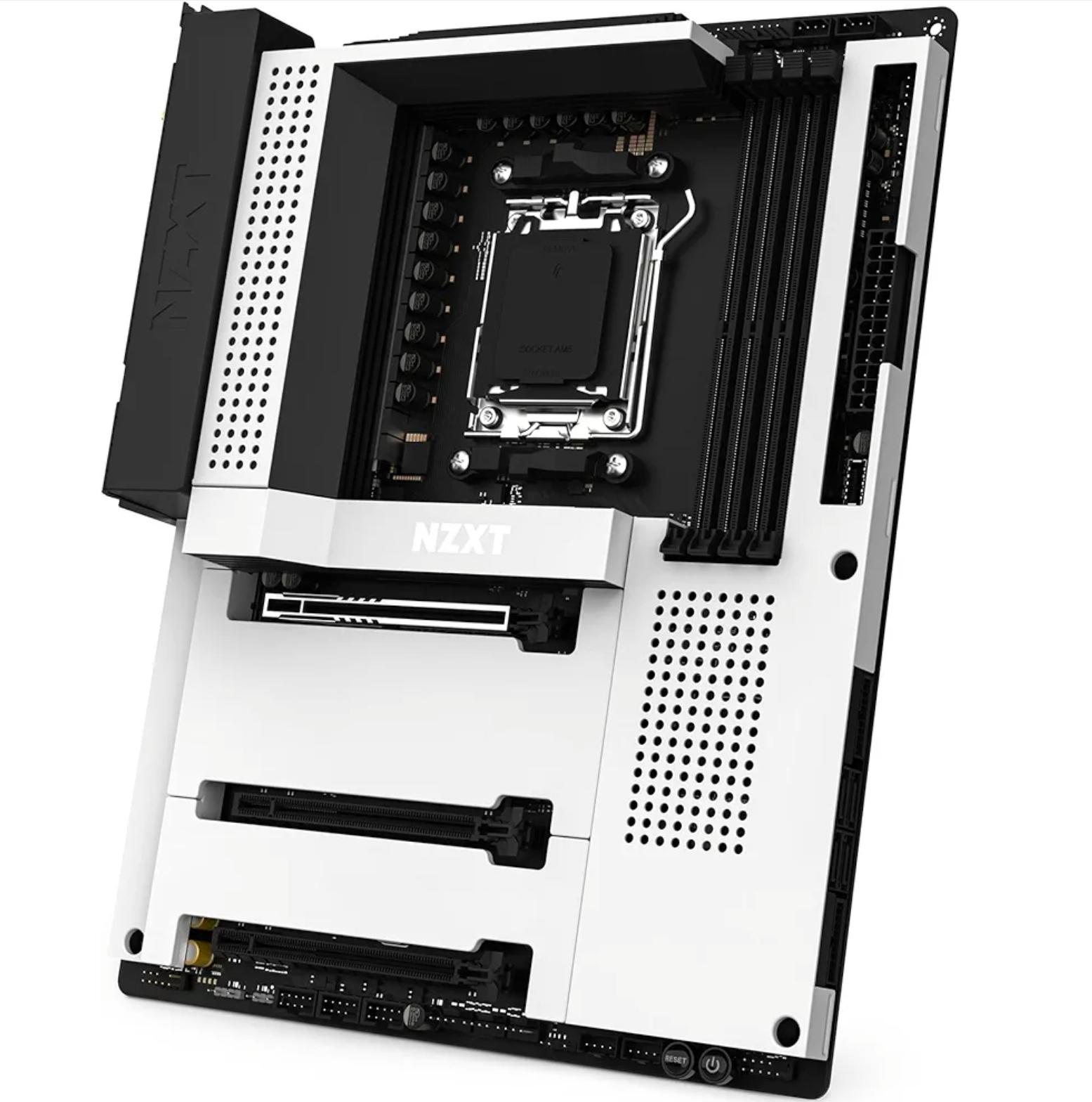 NZXT N7 B650E AM5 Extended ATX AMD Motherboard - White