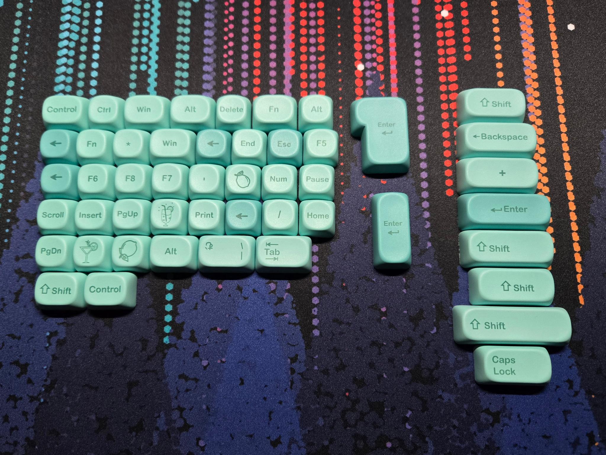 Mint Green Japanese Keycaps