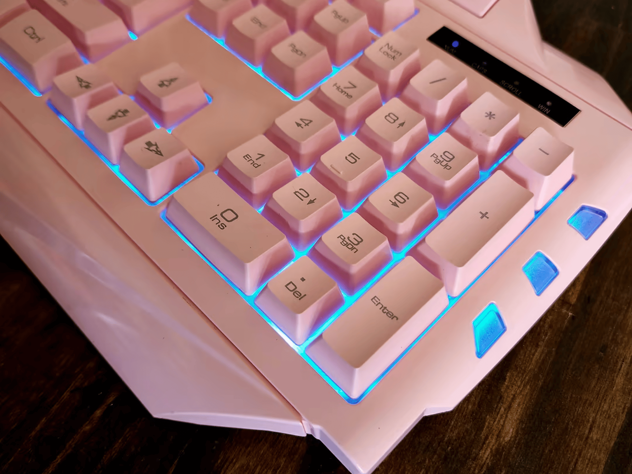 MageGee GK710 Wired Backlight Pink Membrane Keyboard