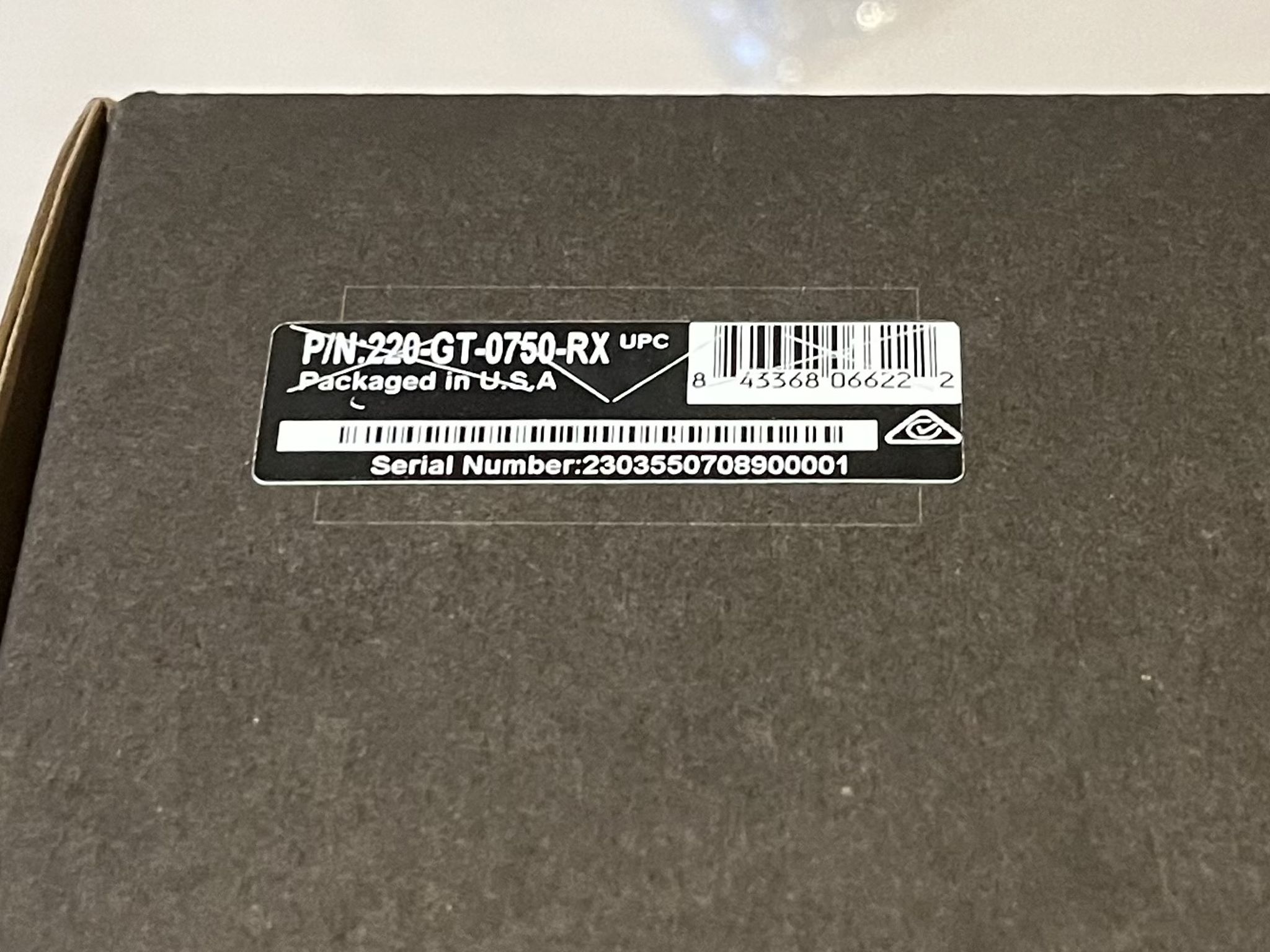 EVGA Supernova 750GT 80+ Gold - Factory Refurb