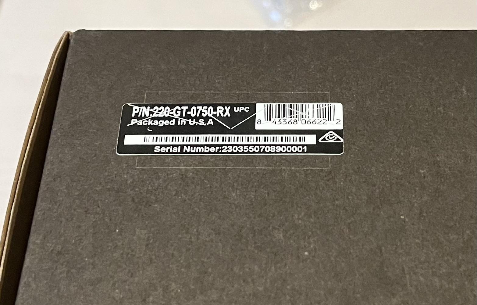 EVGA Supernova 750GT 80+ Gold - Factory Refurb