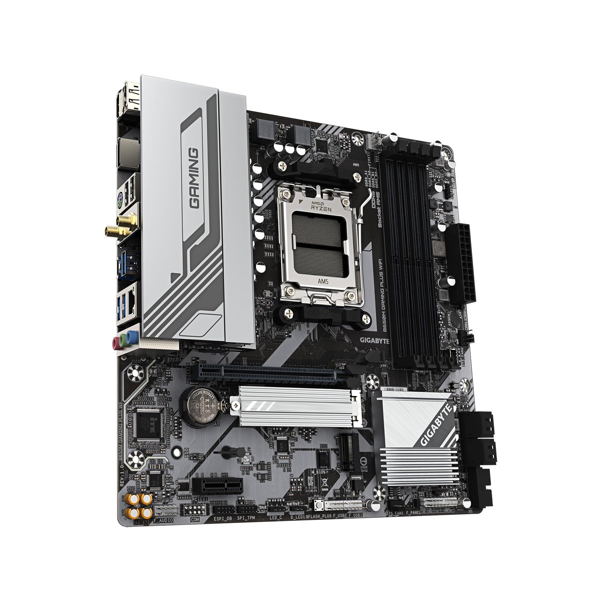 **Bundle** GIGABYTE B650M GAMING PLUS WIFI AM5 + CORSAIR Vengeance RGB 32GB (2x16GB) RAM DDR5