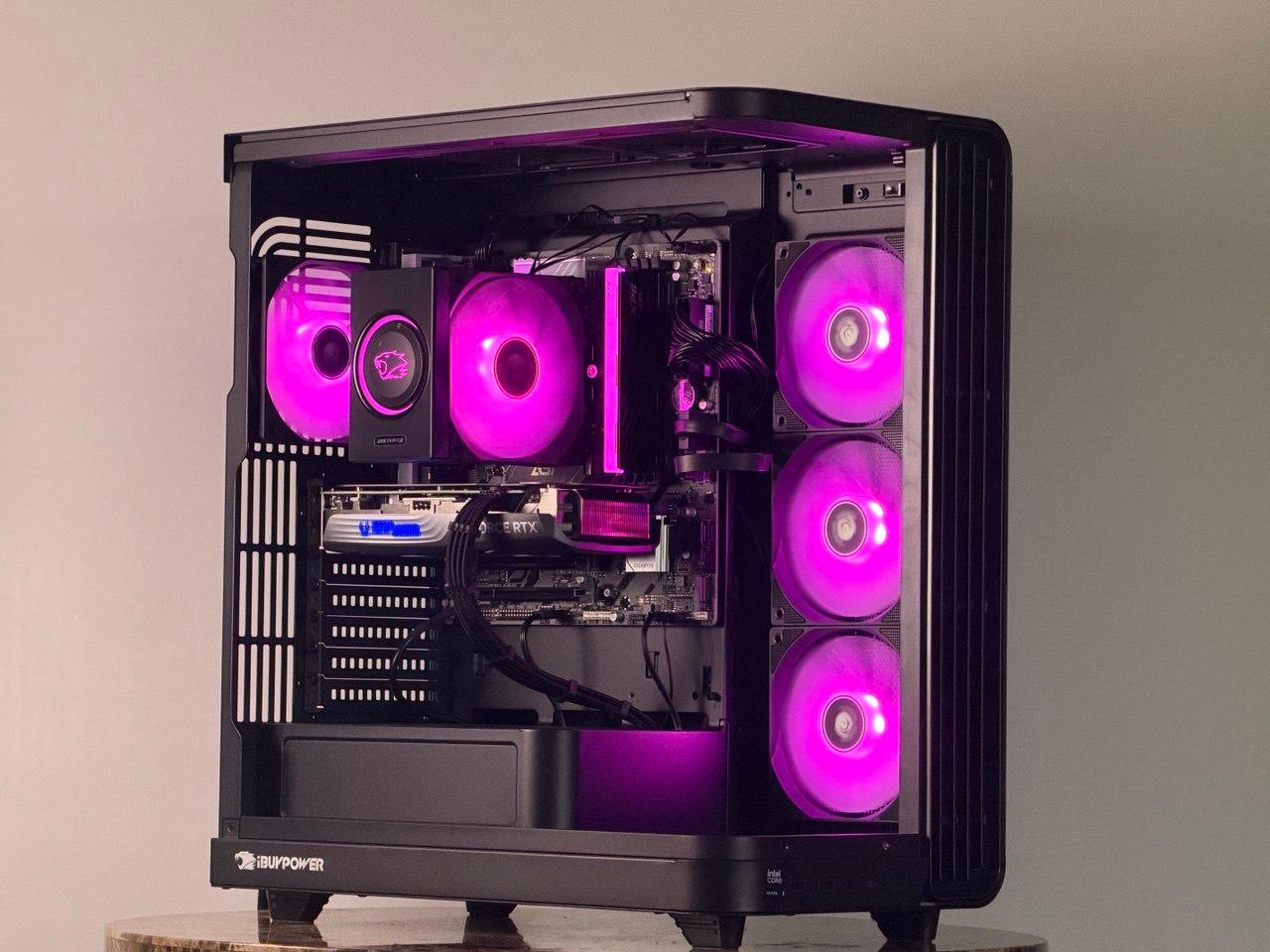 FREE SHIP 🖤🌈 Black RGB Gaming PC | RTX 4070 W/ WARRANTY | Core 5 225F | 1TB NVME SSD | 16 GB DDR5