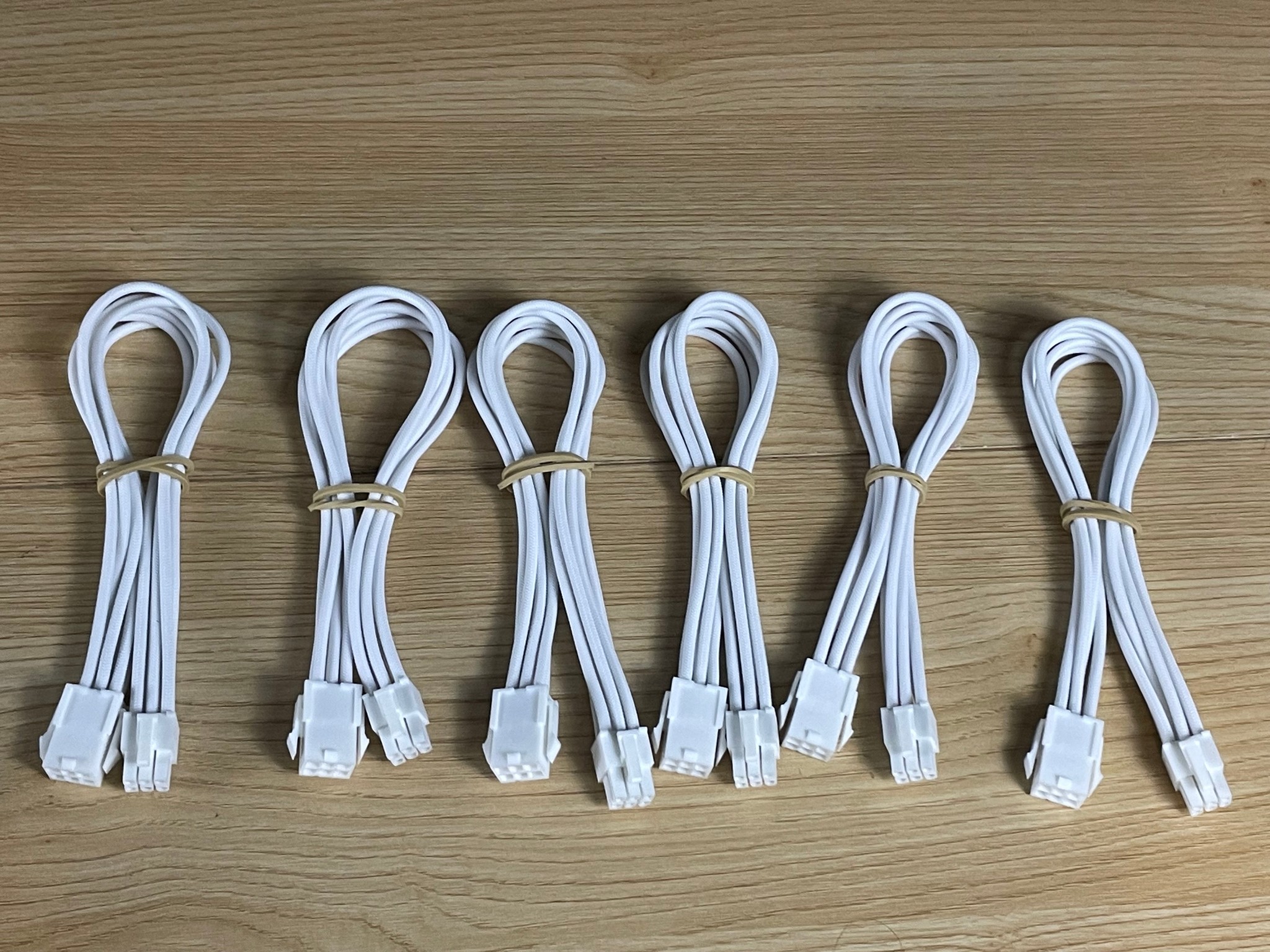 Lot of 6 6-pin PCI-E Cable Extensions