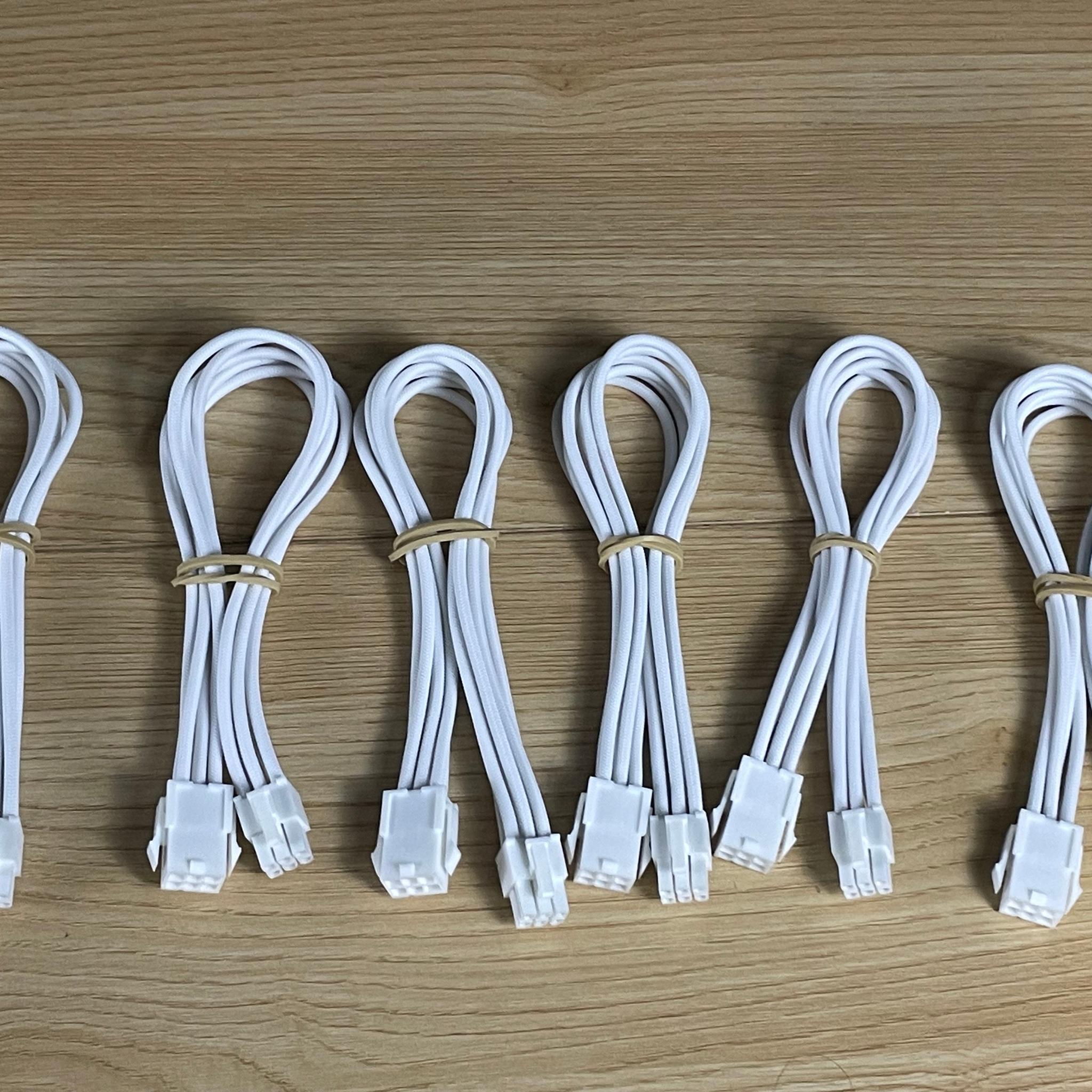 Lot of 6 6-pin PCI-E Cable Extensions