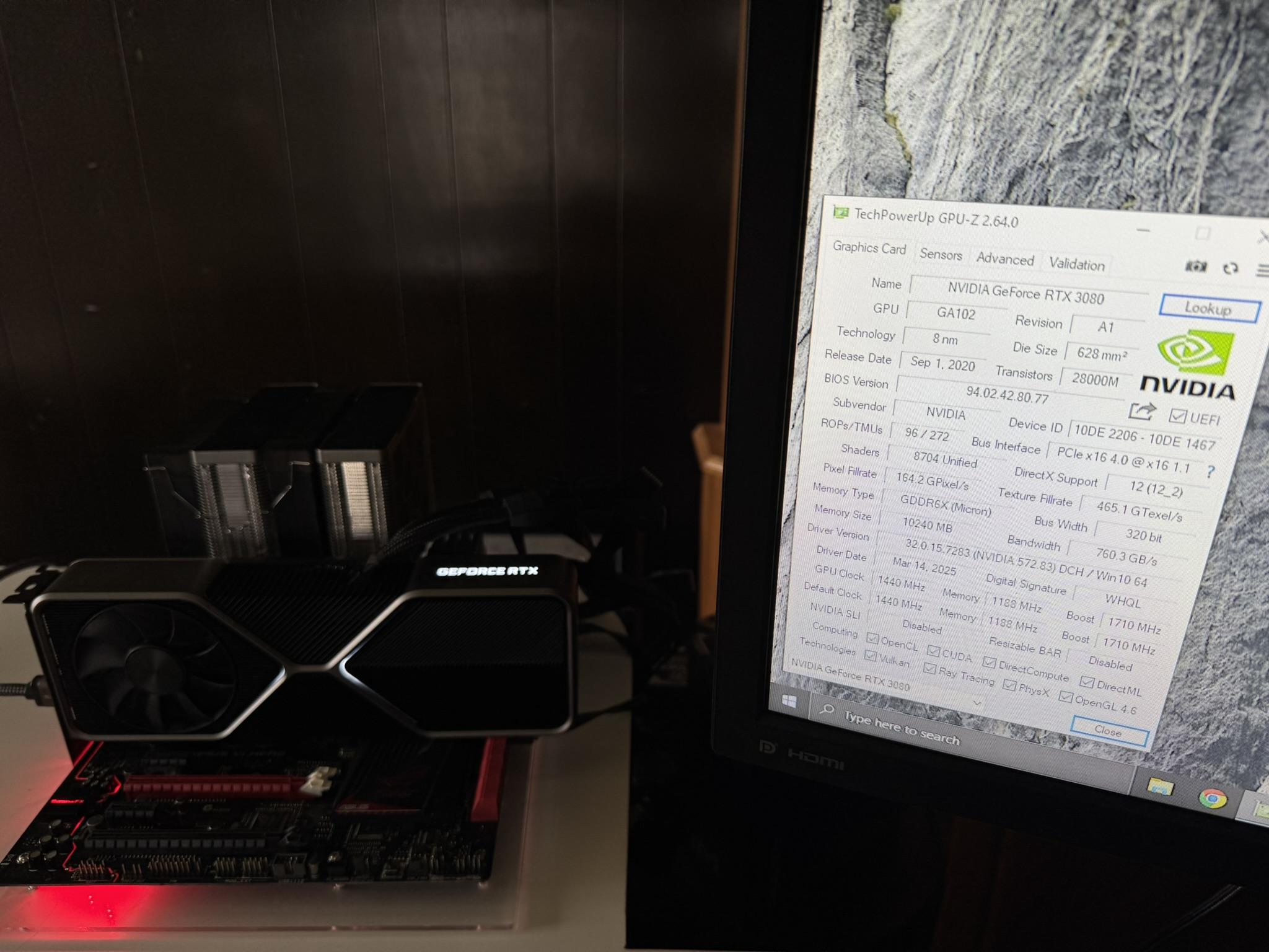 NVIDIA GeForce RTX 3080 Founders Edition - Excellent Condition - High Refresh 1440p Gaming!