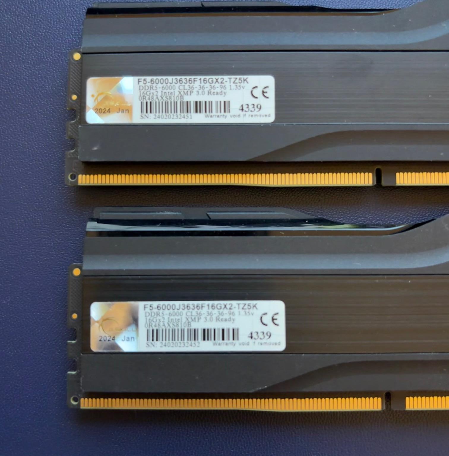 32GB (2 x 16GB) G.Skill Trident Z DDR5