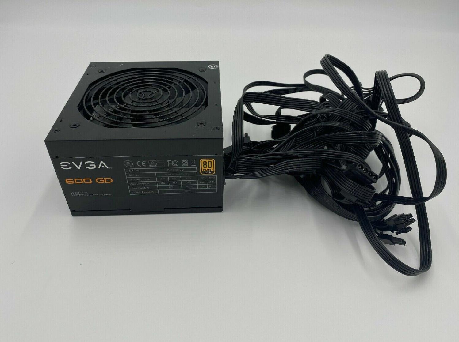 EVGA 600 GD 600W Gold Switching Power Supply 100-GD-0600-B1