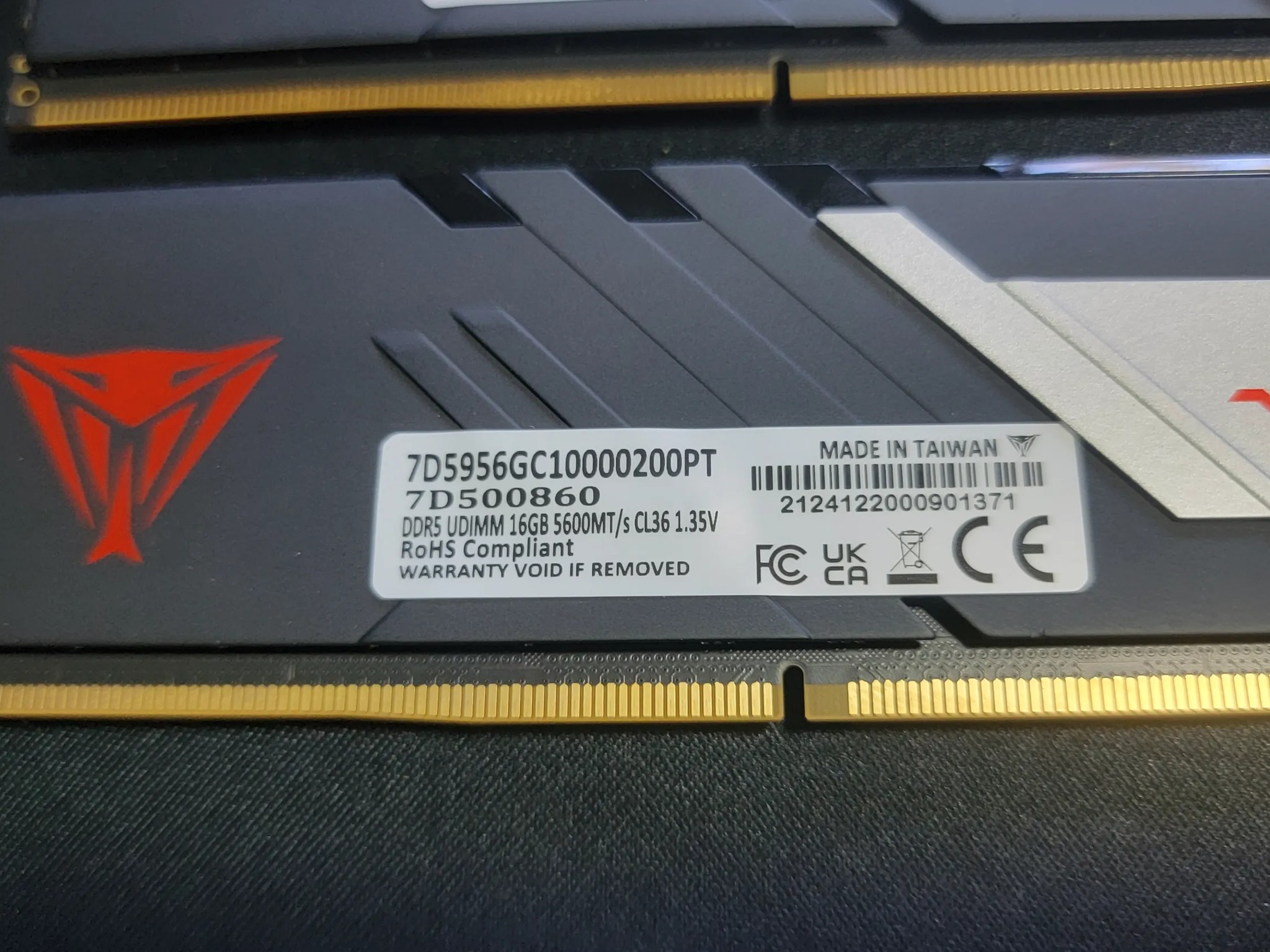 DDR5 16x2 32GB Viper-Black 5600mt/CL36