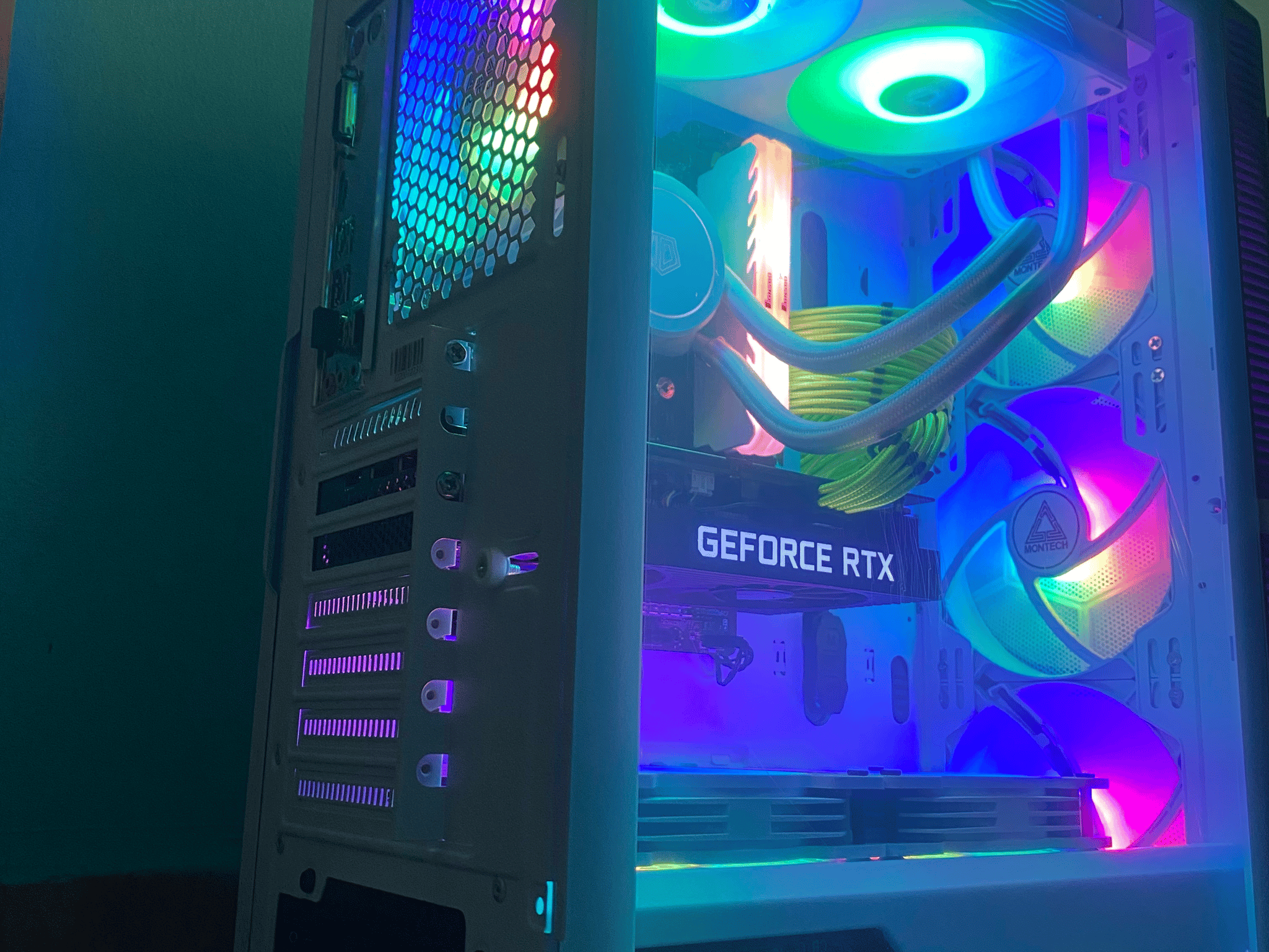 (Liquid Cooled) Ryzen 7-RTX 3060ti-256gb Nvme SSD-2TB HDD-16GB 