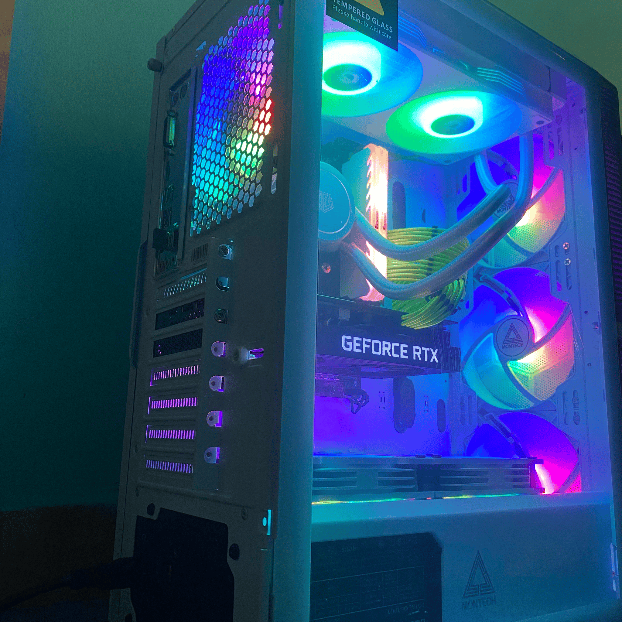 (Liquid Cooled) Ryzen 7-RTX 3060ti-256gb Nvme SSD-2TB HDD-16GB 