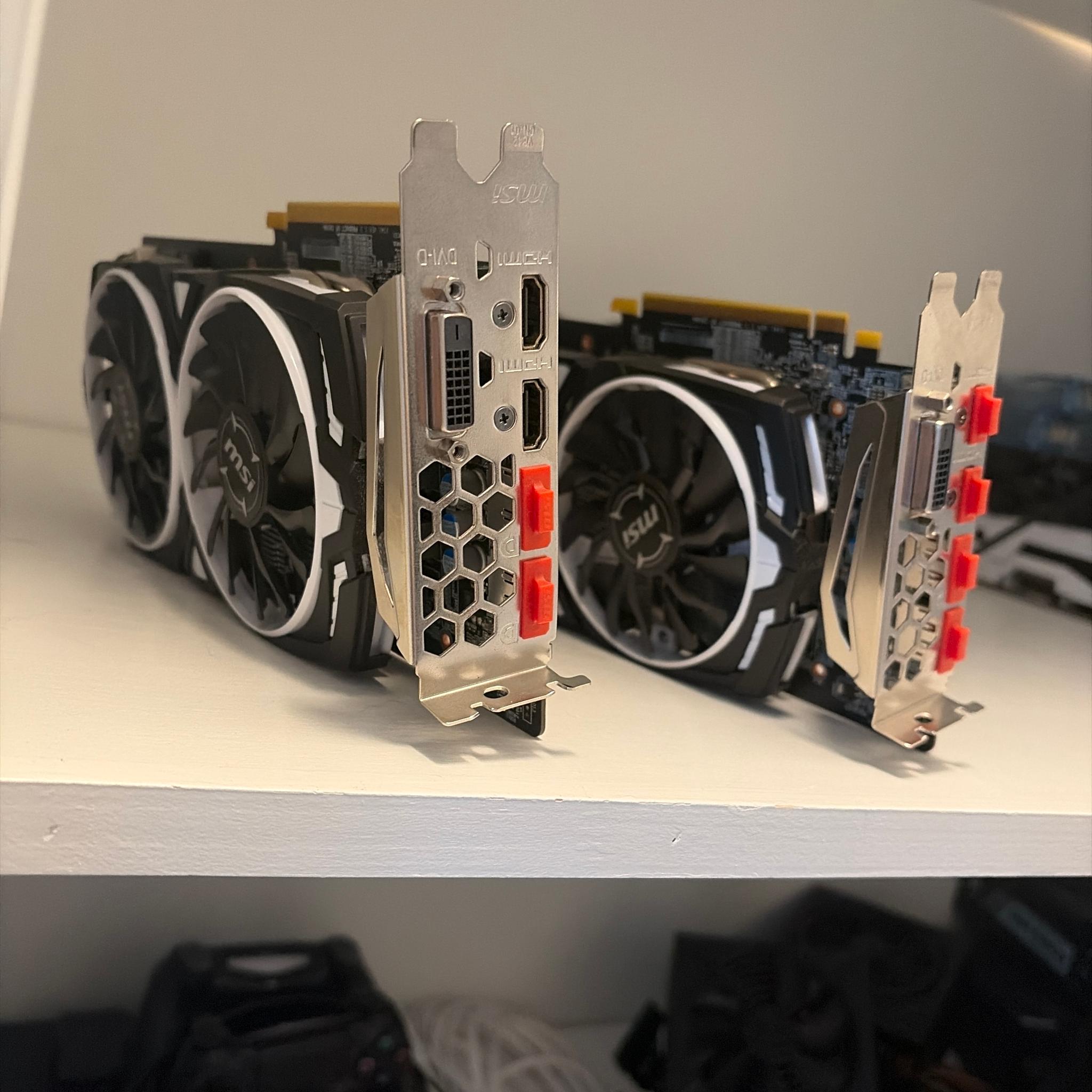 ( MSI Radeon RX 580 ARMOR 4G OC )2 professionally used