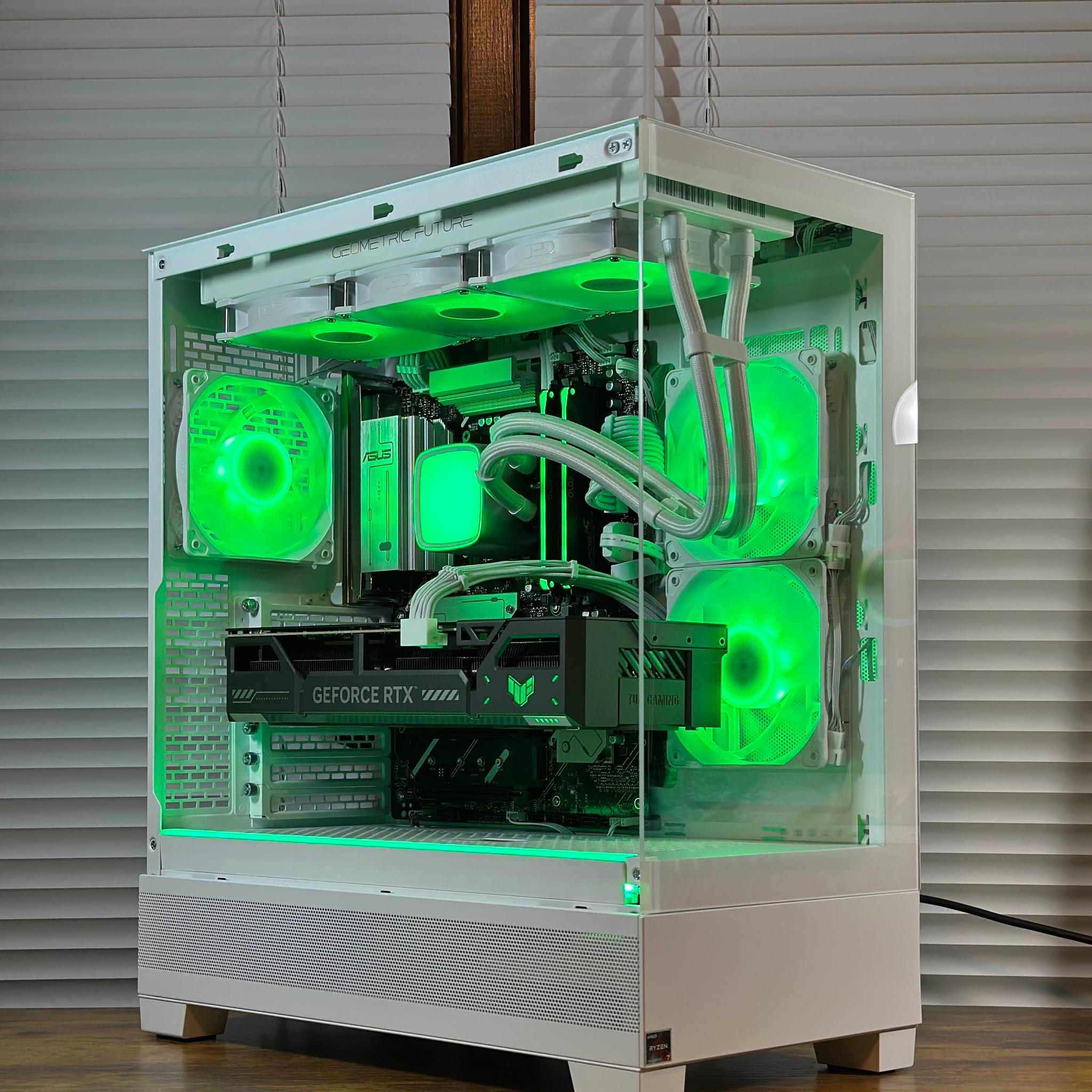 RTX 5070 12GB | Ryzen 7 7700X | 32GB DDR5 | 5TB Storage | Win11 | WIFI | 1440P/4K White Gaming PC