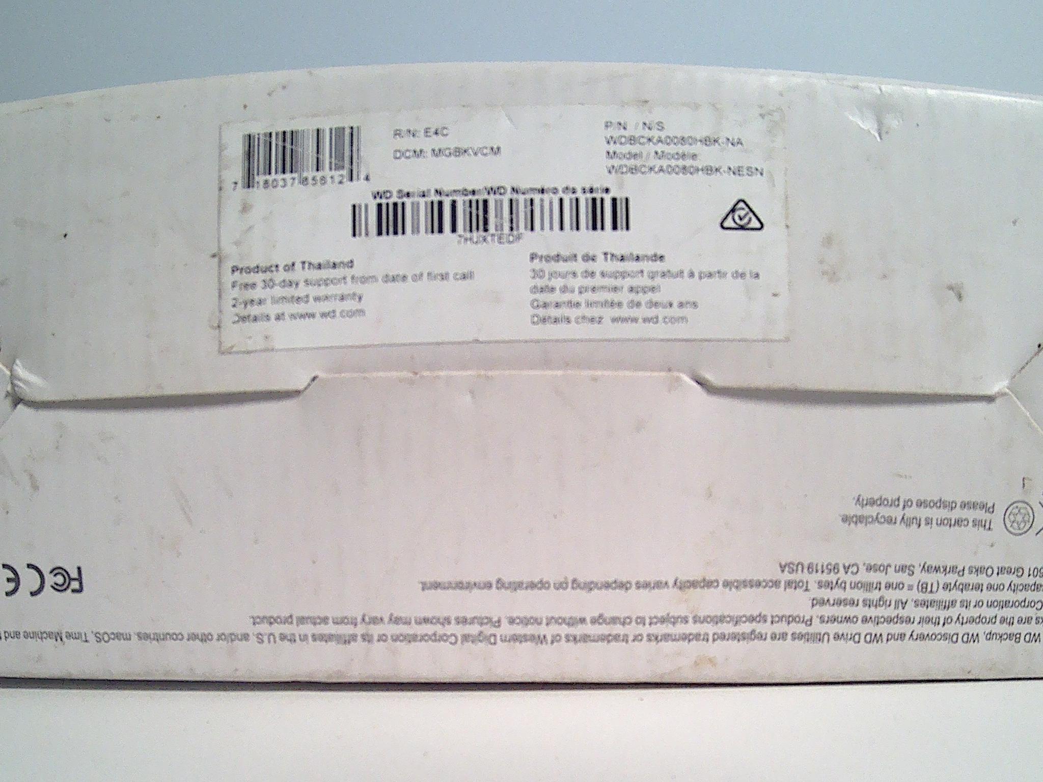 For sale WD 8TB easystore external HD