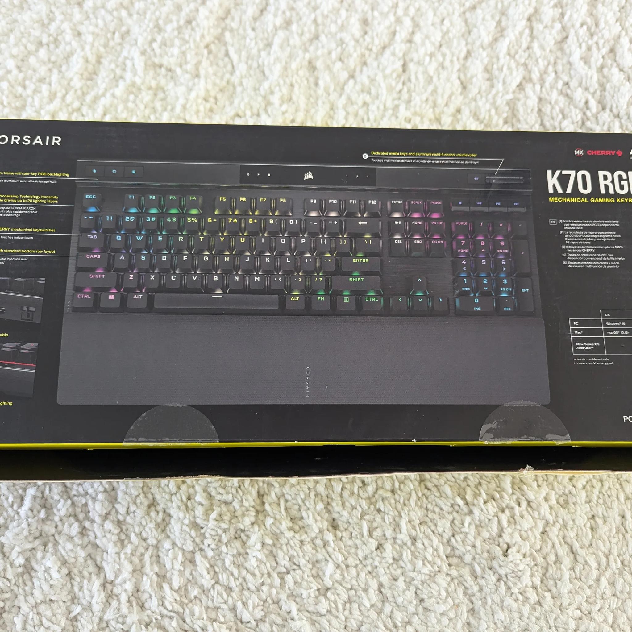 Corsair K70 RGB PRO Mechanical Gaming Keyboard - Cherry MX Brown Keyswitches