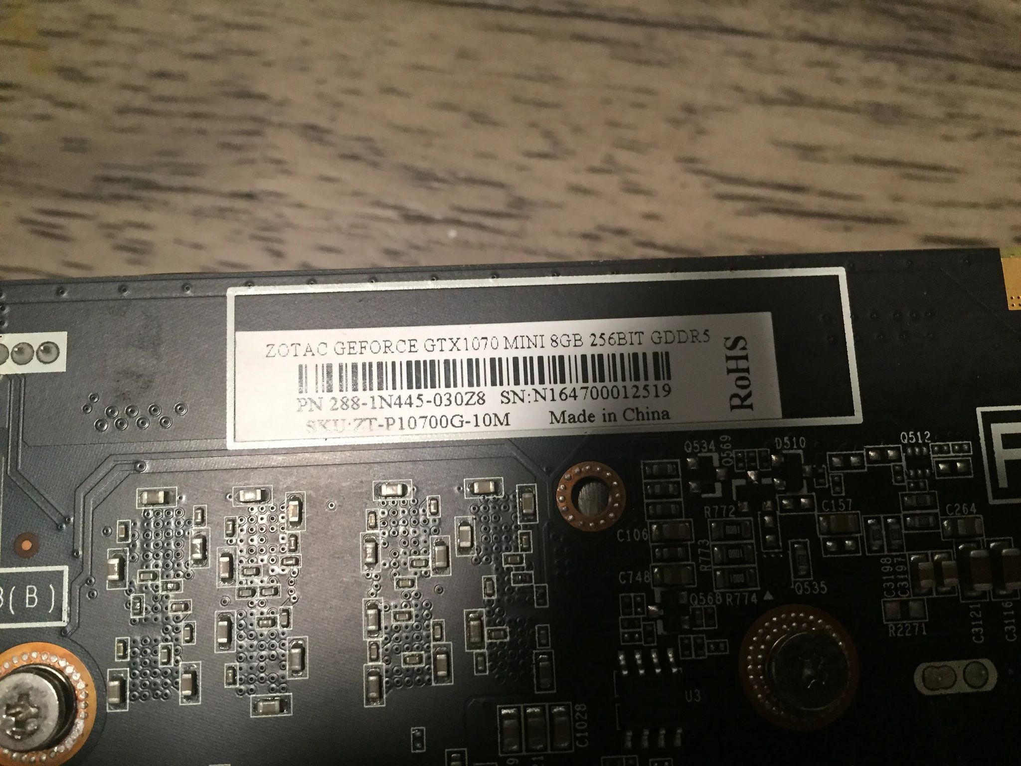 Zotac GTX 1070 Mini 8GB
