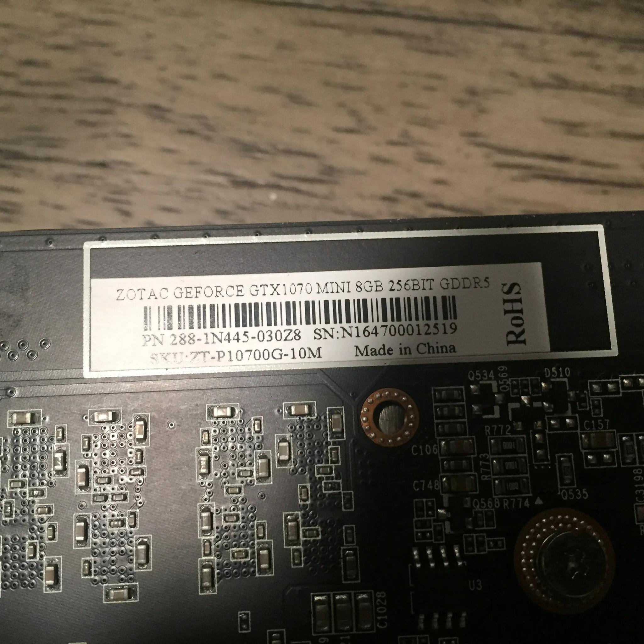 Zotac GTX 1070 Mini 8GB