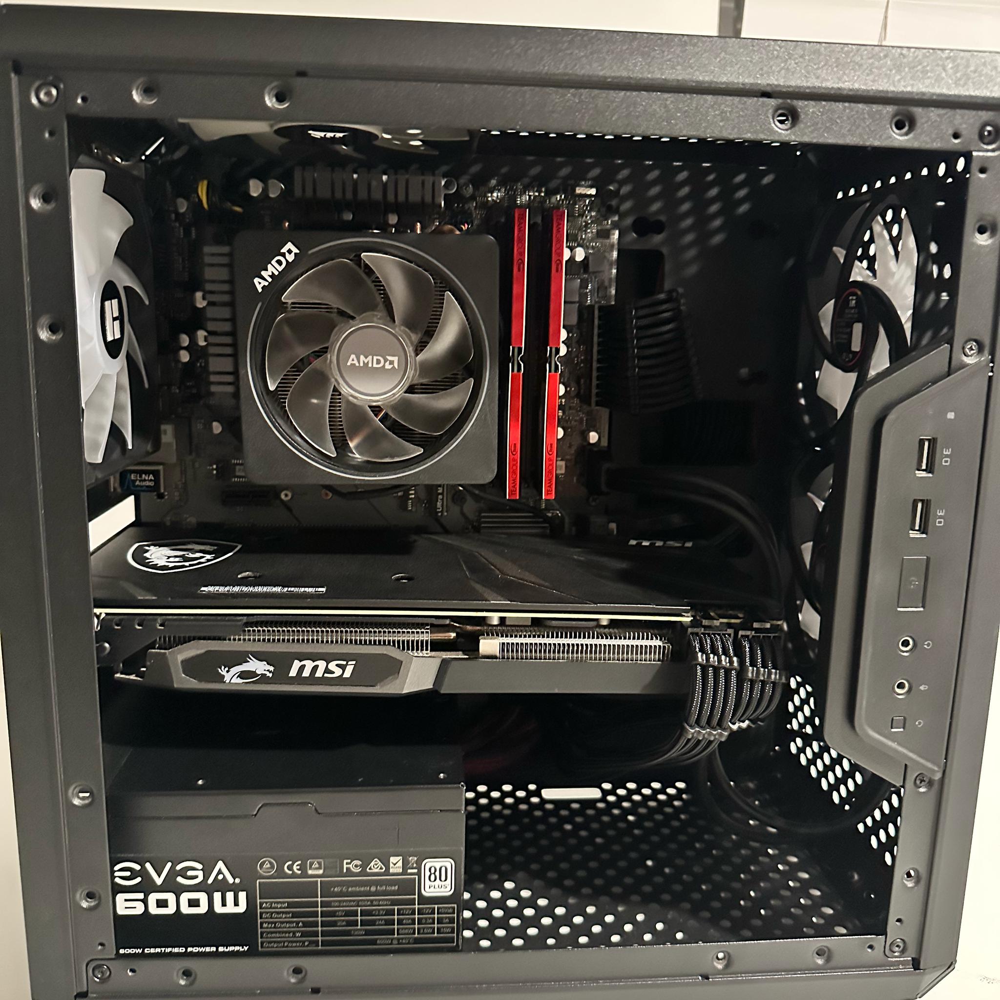 Gaming PC – Ryzen 5 3600 | RX 5600 XT | 16GB RAM | 256GB NVME SSD + 2TB HardDrive | Tested