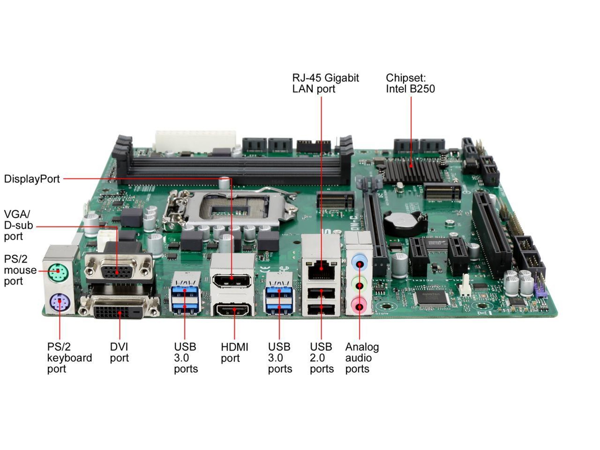 ASUS PRIME B250M-C/CSM LGA1151 DDR4 DP HDMI DVI VGA M.2 mATX Motherboard B250