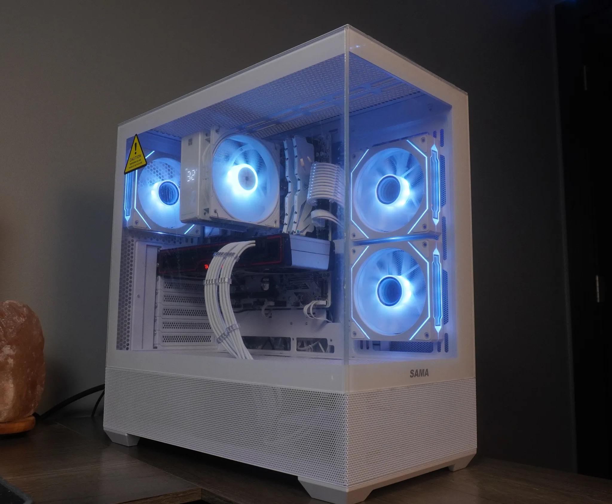 🤍 ARCTIC BEAST 🤍 1440p/1080p GAMING MACHINE 🧡 RX 6700XT 12GB 🧡 Ryzen 5 5600x | 32GB | WIFI