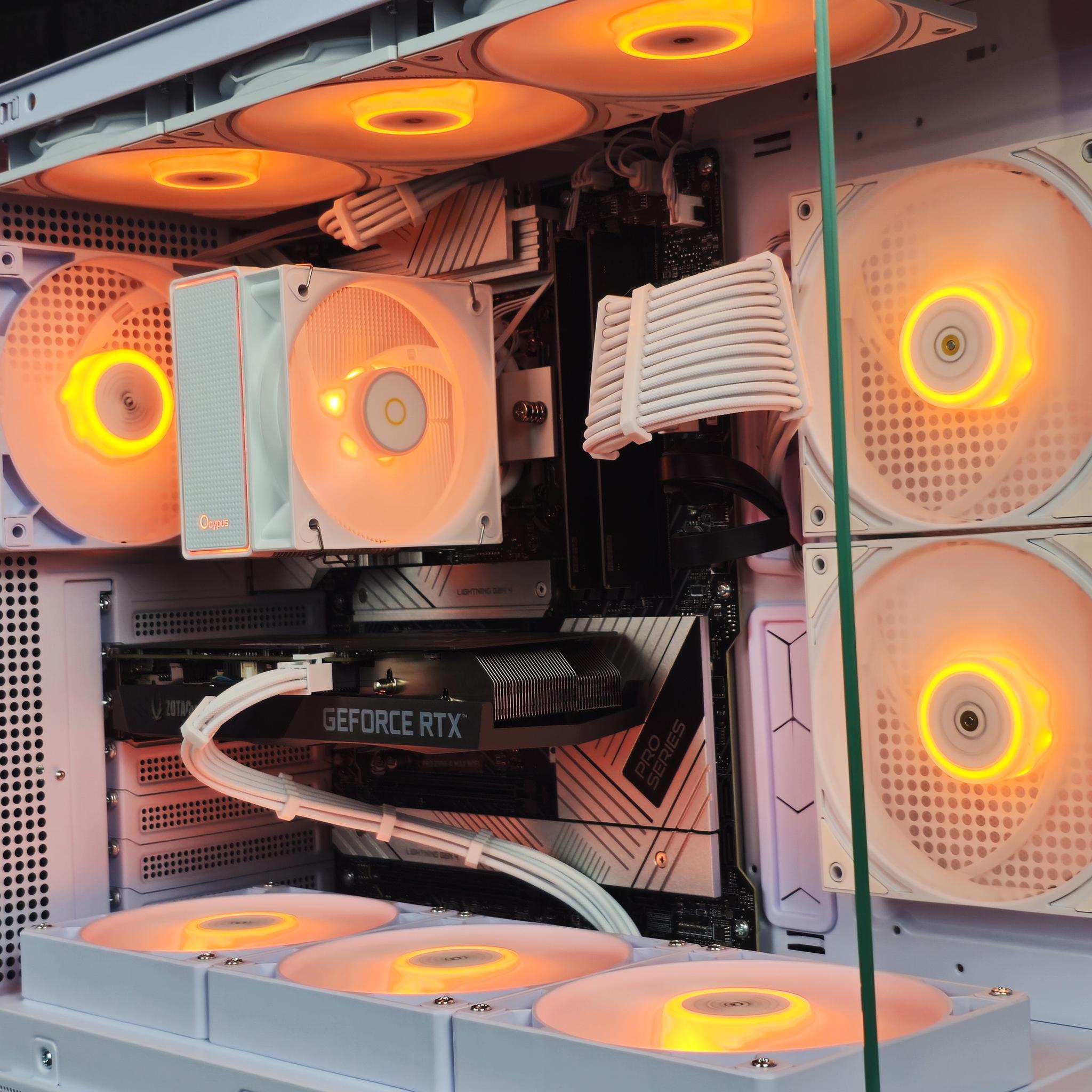 🎄Nvidia 3060 12GB • i5 14400F • 16GB DDR5 • 1TB SSD • WiFi + BT • Plug n' Play White Gaming PC