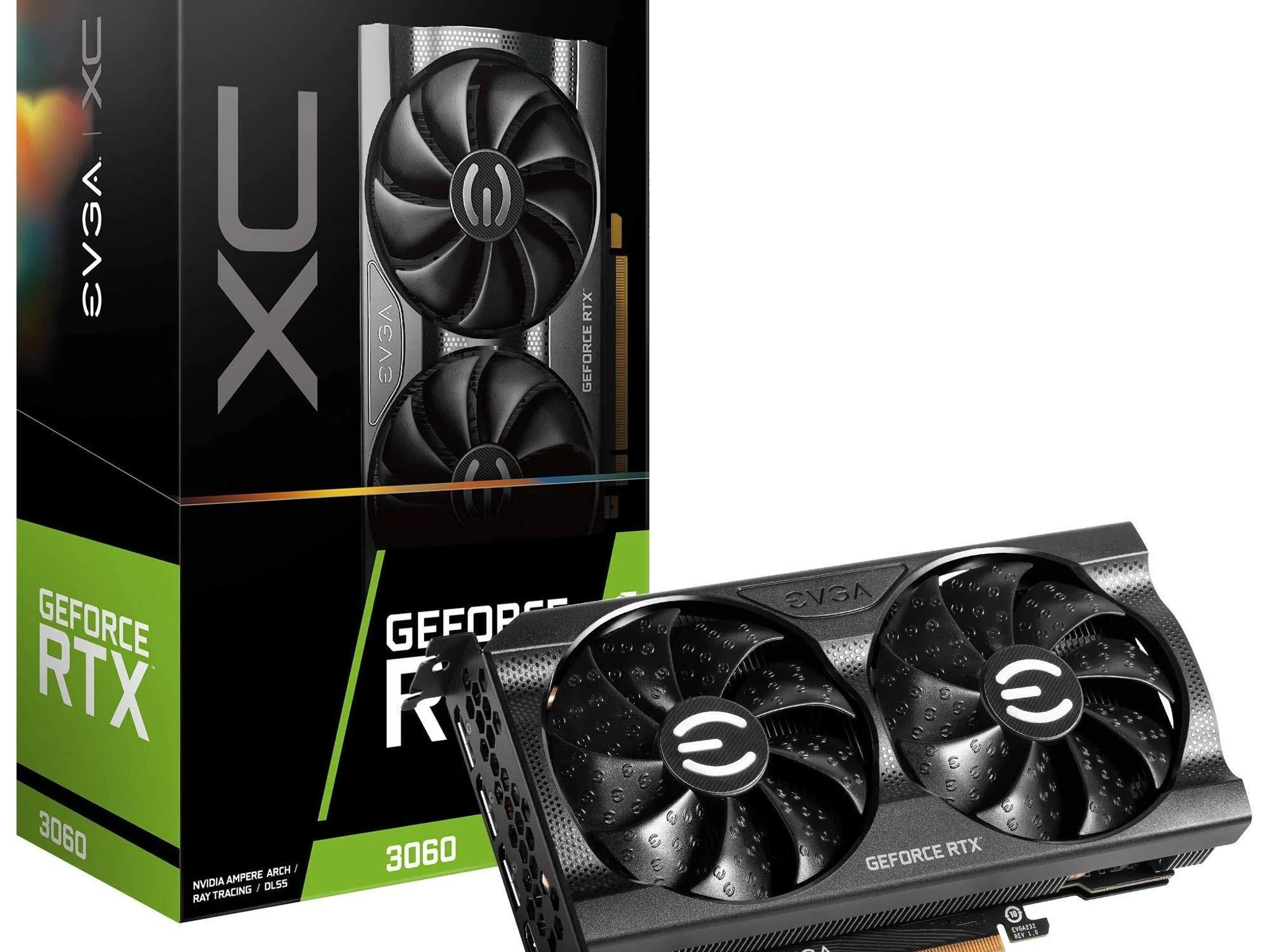 EVGA GeForce RTX 3060 XC Black Gaming, 12Gb GDDR6, Dual-Fan