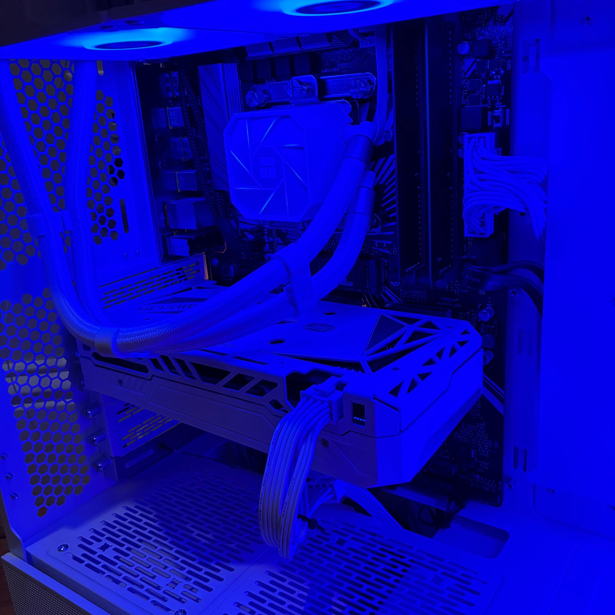 RTX 3060 Ti i7 9700K CUSTOM WHITE GAMING PC 1TB PCIe 4.0 NVME 16GB DDR4 WIFI BLUETOOTH WINDOWS 10/11