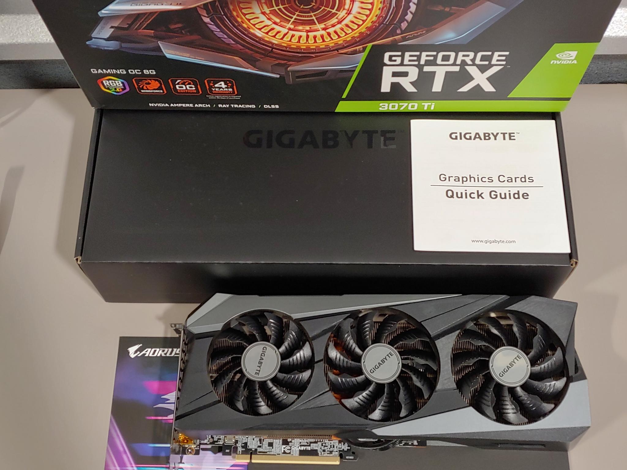 GIGABYTE RTX 3070 Ti Gaming OC 8GB GDDR6X – Tested – Original Box