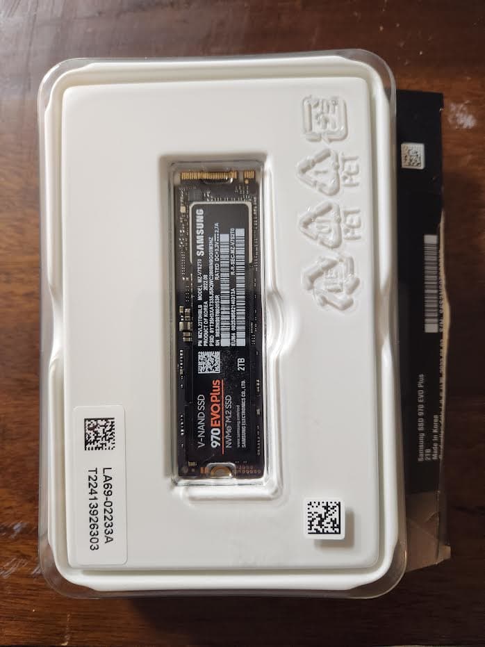 Samsung 970 Evo Plus 2 TB M.2-2280 PCIe 3.0 X4 NVME Solid State Drive