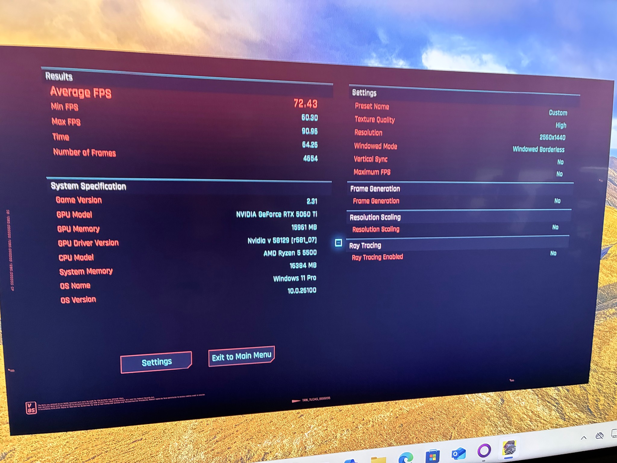 Ryzen 5 5500 + RTX 5060 Ti 16GB Gaming PC