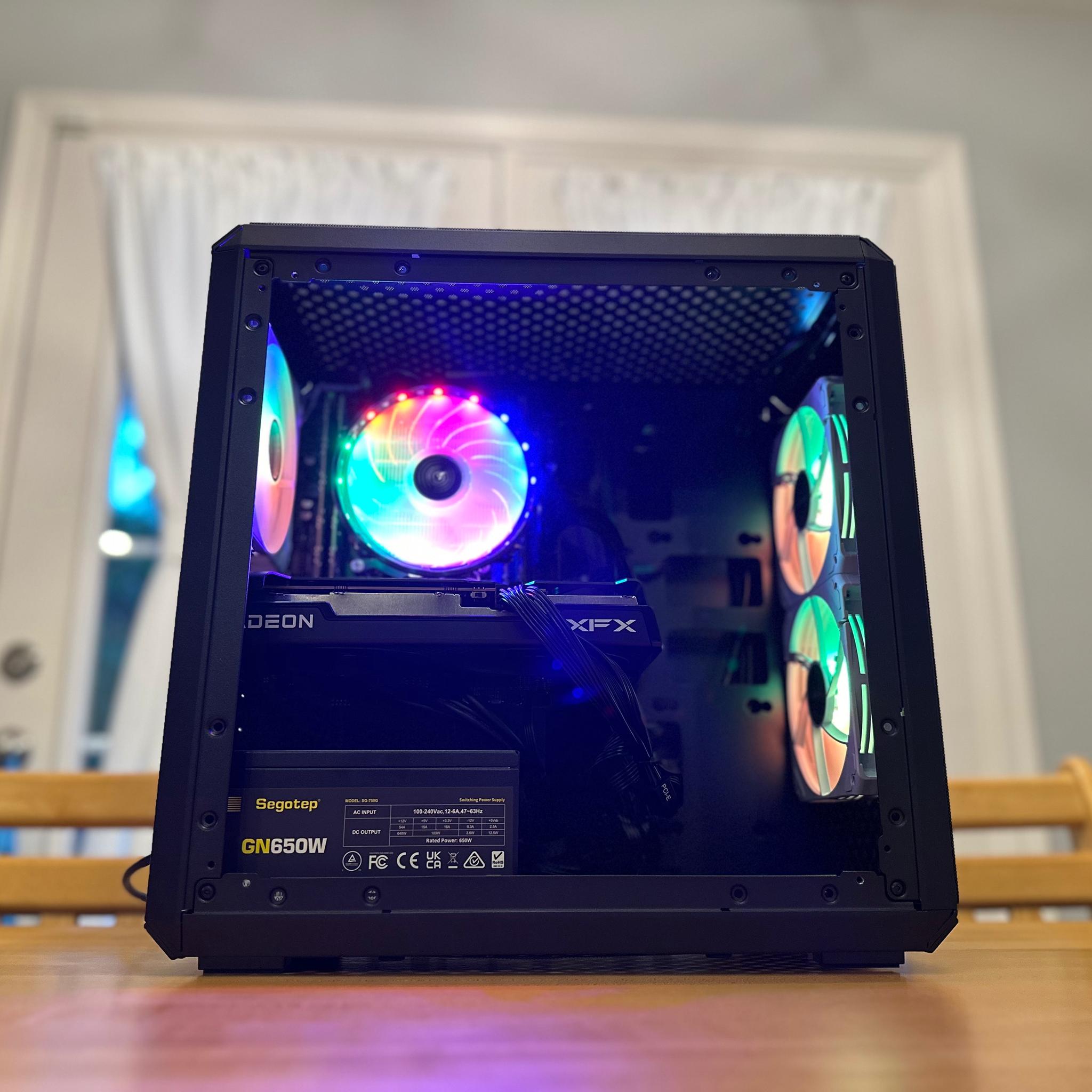 🐈‍⬛🧊|RX 6600, Core i7, 64gb DDR4, 1tb SSD, WiFi Equipped Streaming/Gaming PC