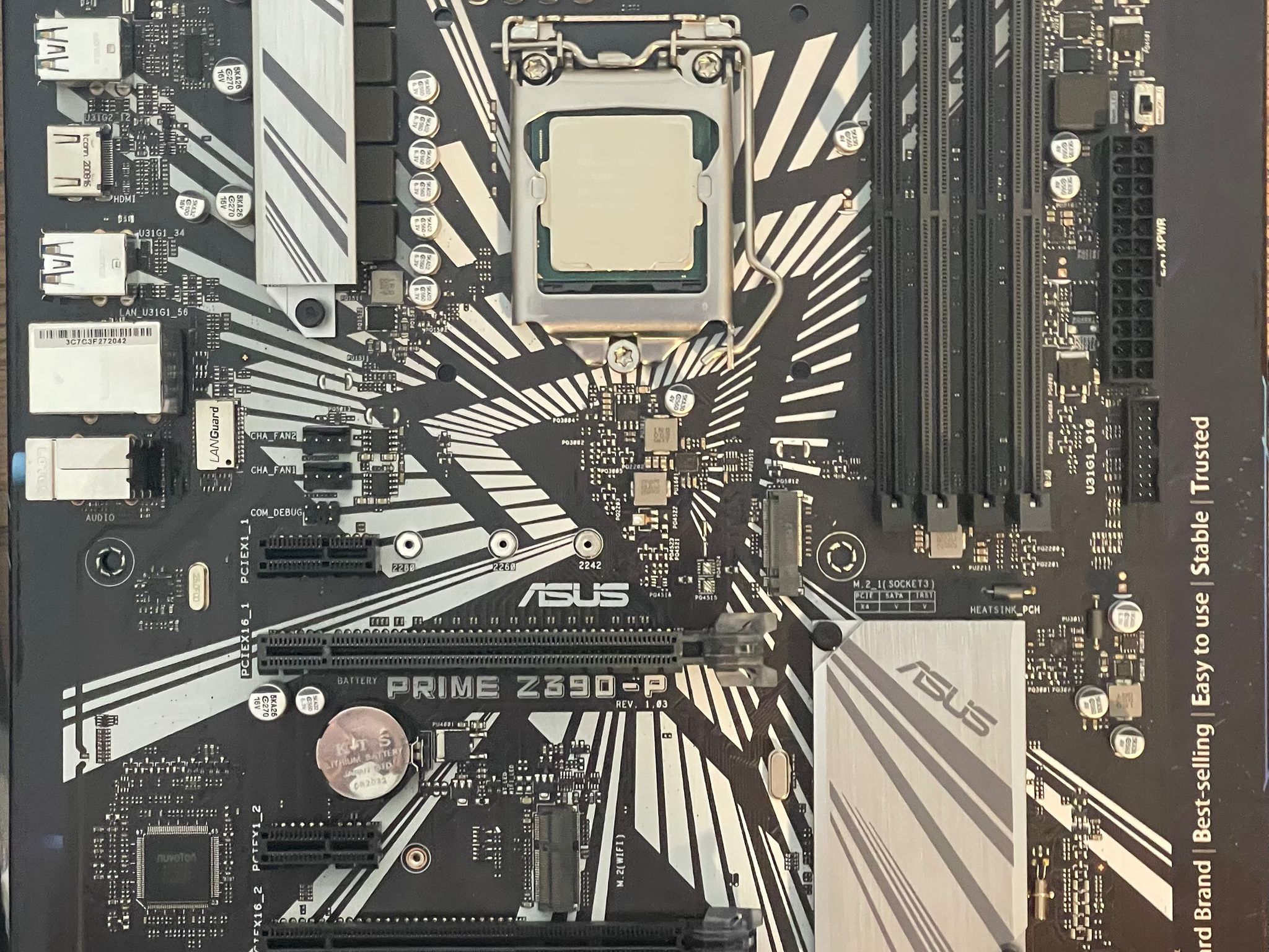 Used, ASUS Prime z390-P, i7-8700, 16GB 2666 DDR4