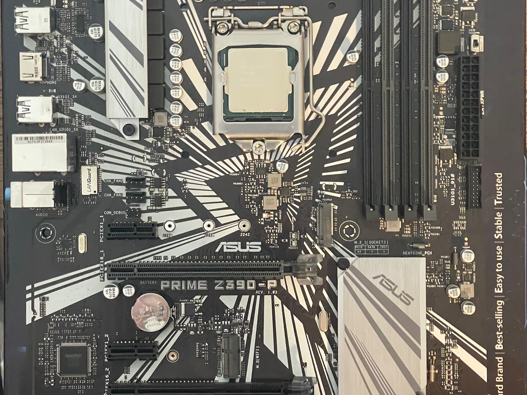 Used, ASUS Prime z390-P, i7-8700, 16GB 2666 DDR4