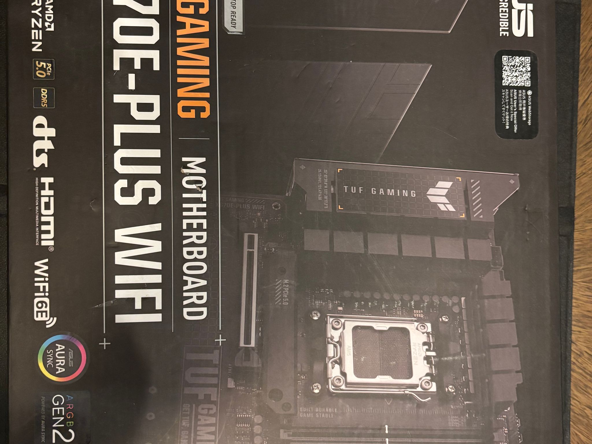 ASUS TUF Gaming X670E-PLUS WIFI X670E AM5 DDR5 ATX Motherboard Wi-Fi 6E HDMI