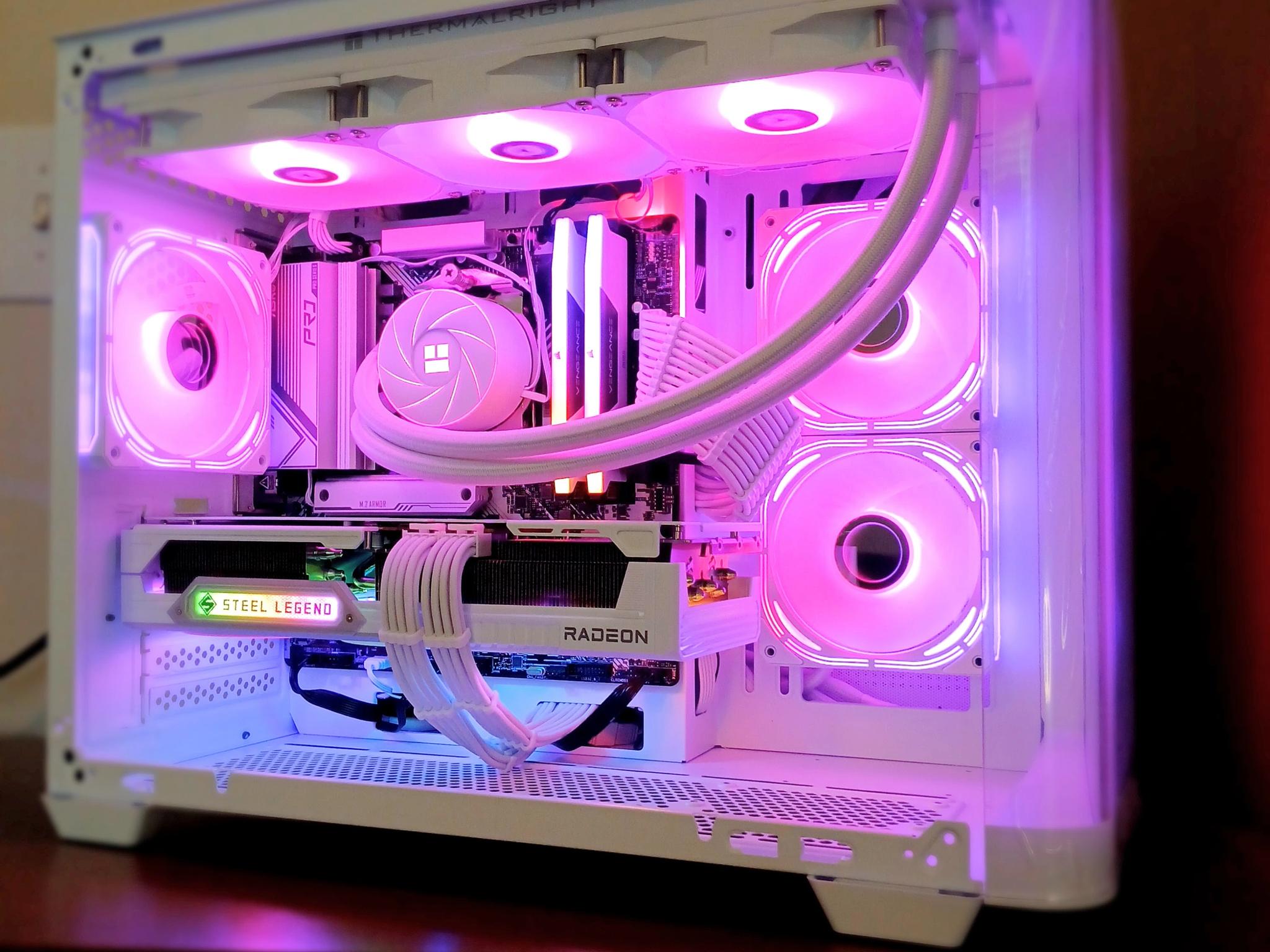 All White 4K Gaming | RX 9070 XT 16GB | Ryzen 7 7700 | 32GB RAM