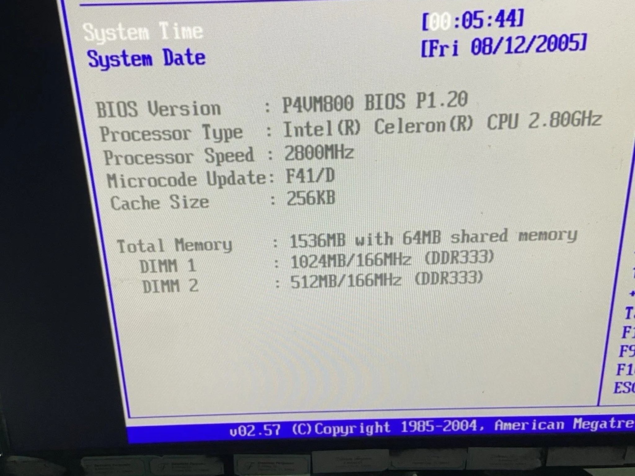ASRock P4VM800 Retro Gaming Desktop Intel Celeron 2.80GHz 1.5GB RAM 80 GB No OS