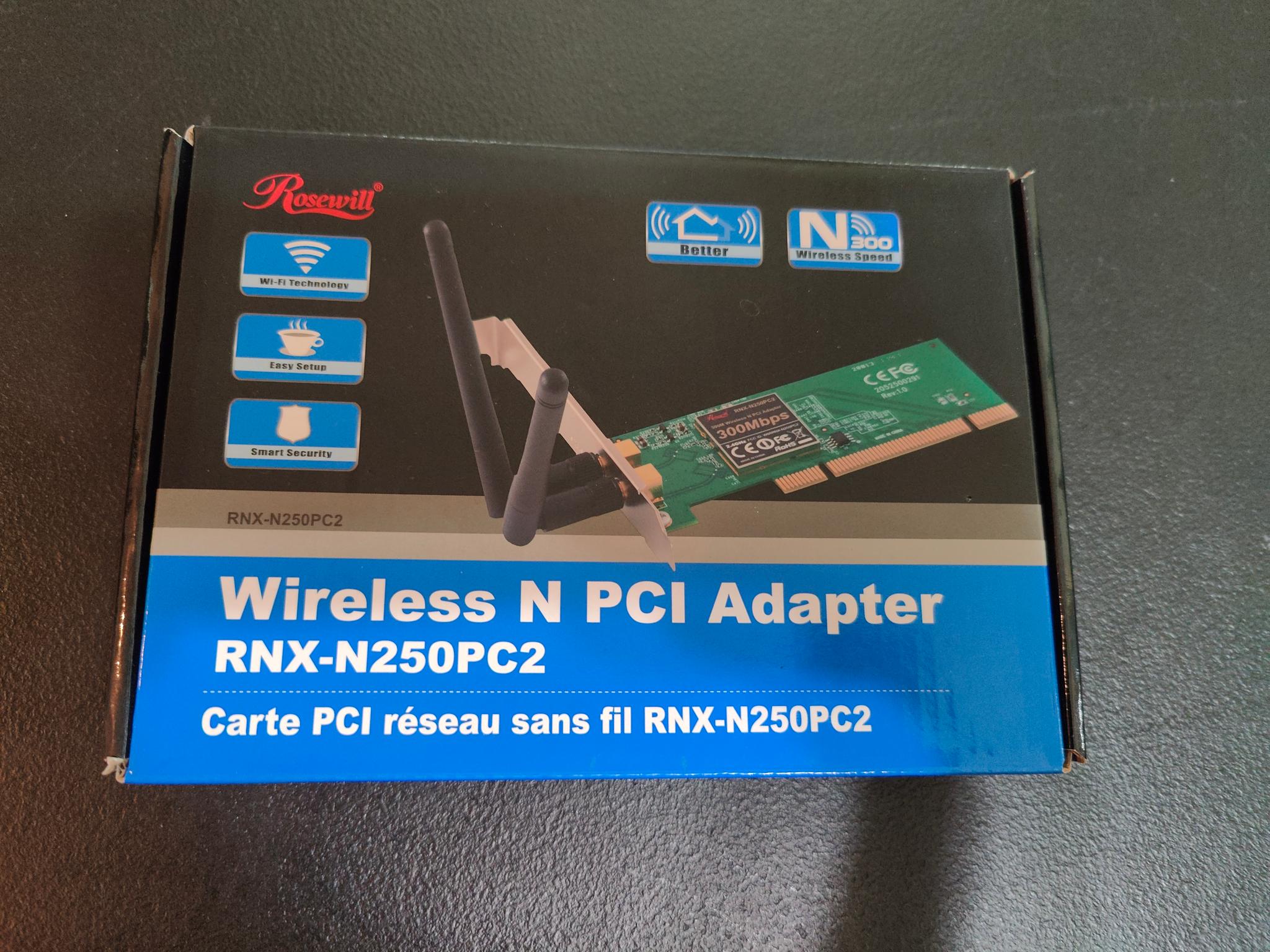 Rosewill Wireless N PCI Adapater RNX-N250PC2