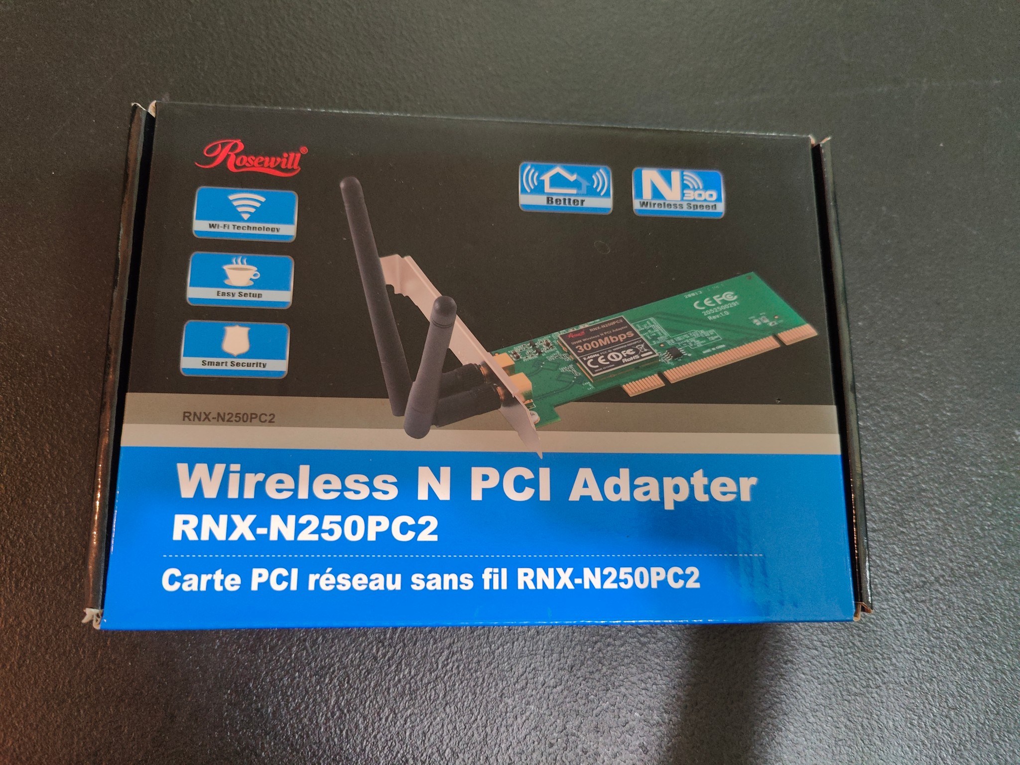 Rosewill Wireless N PCI Adapater RNX-N250PC2
