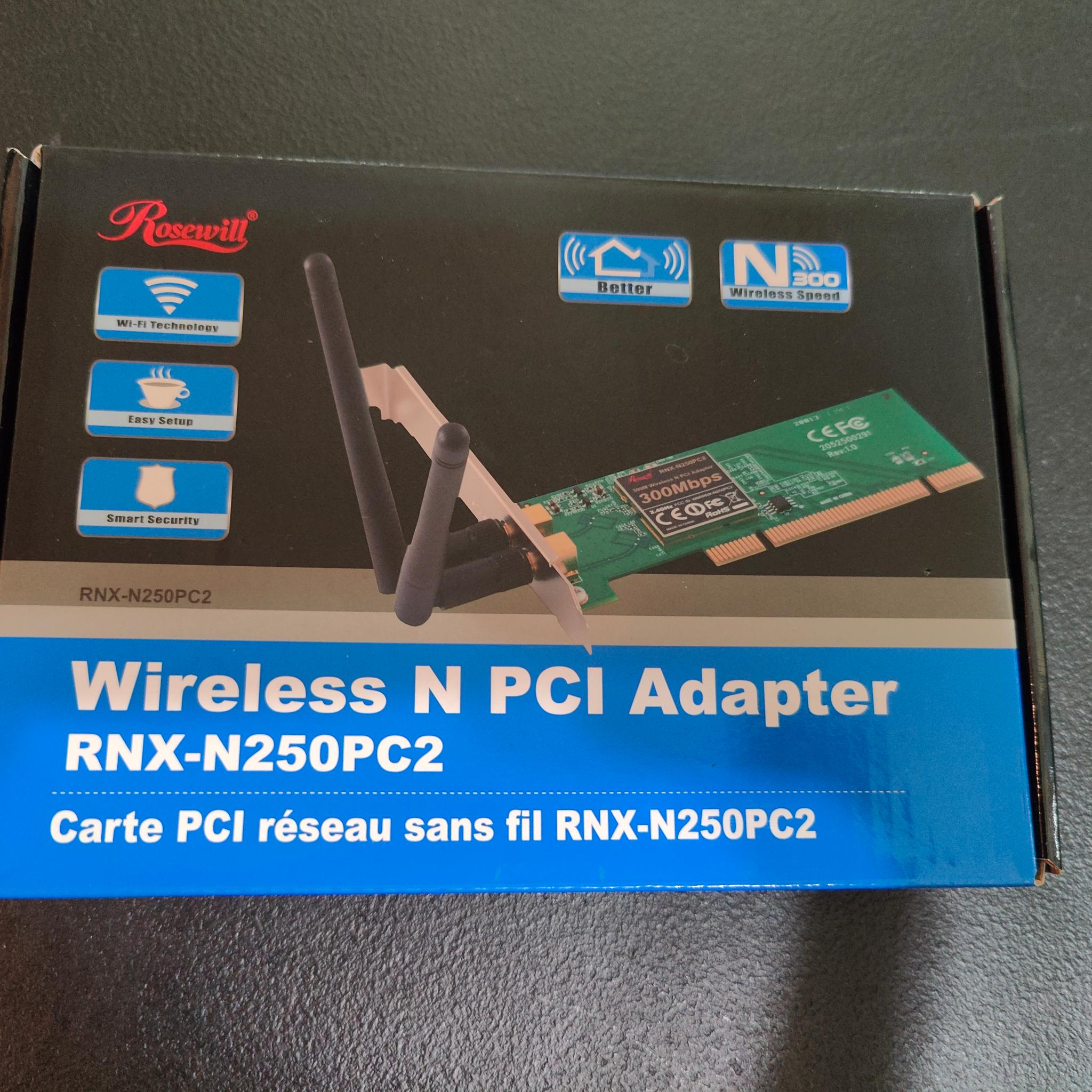 Rosewill Wireless N PCI Adapater RNX-N250PC2